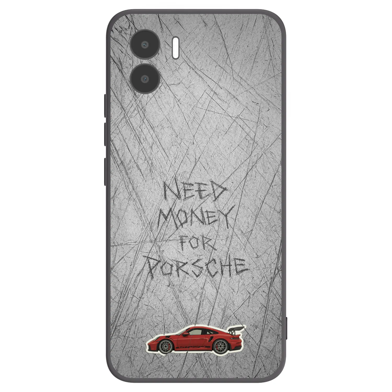Picasee silikonowe czarne etui na Xiaomi Redmi A1 - Garage Scratch