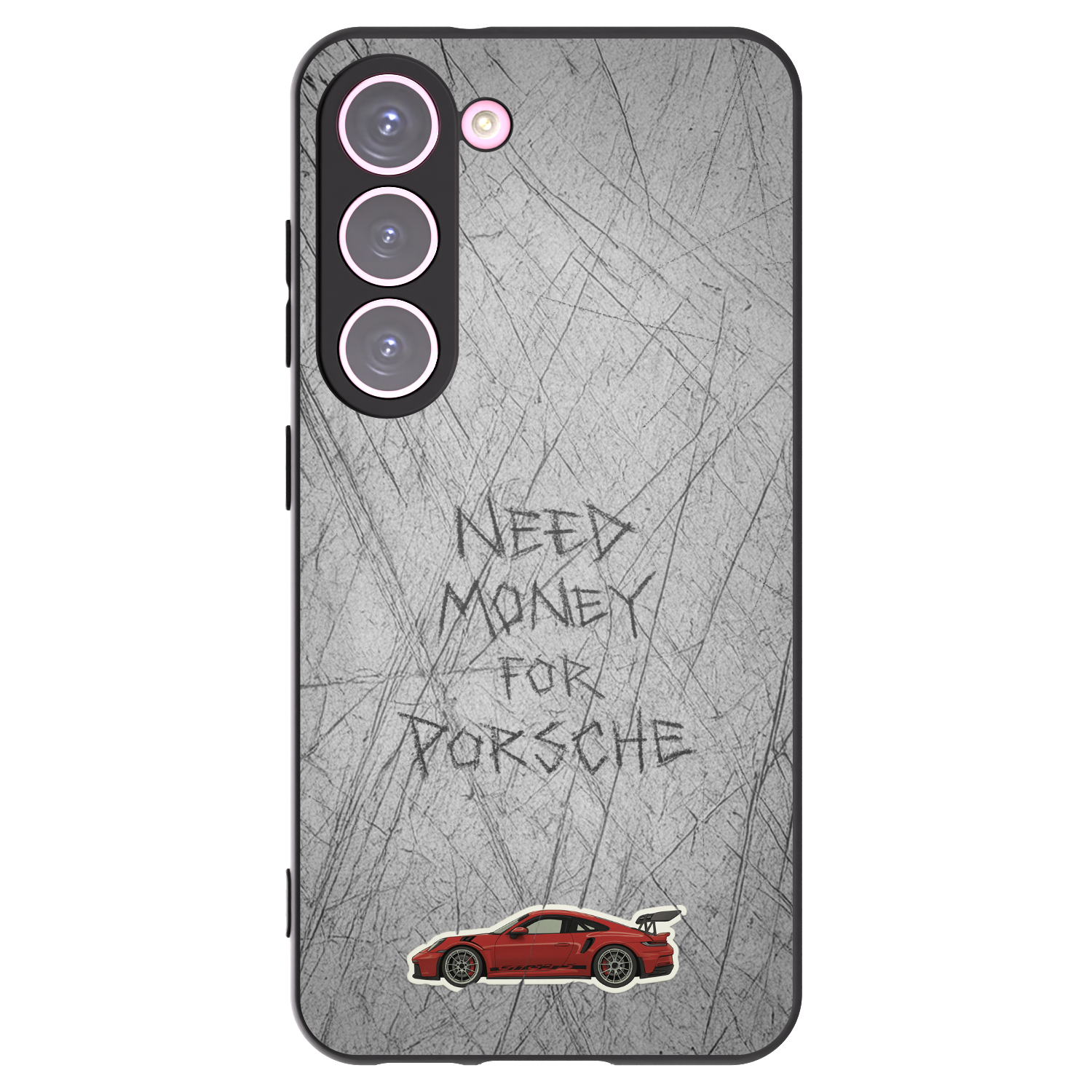 Picasee silikonowe czarne etui na Samsung Galaxy S23 5G - Garage Scratch
