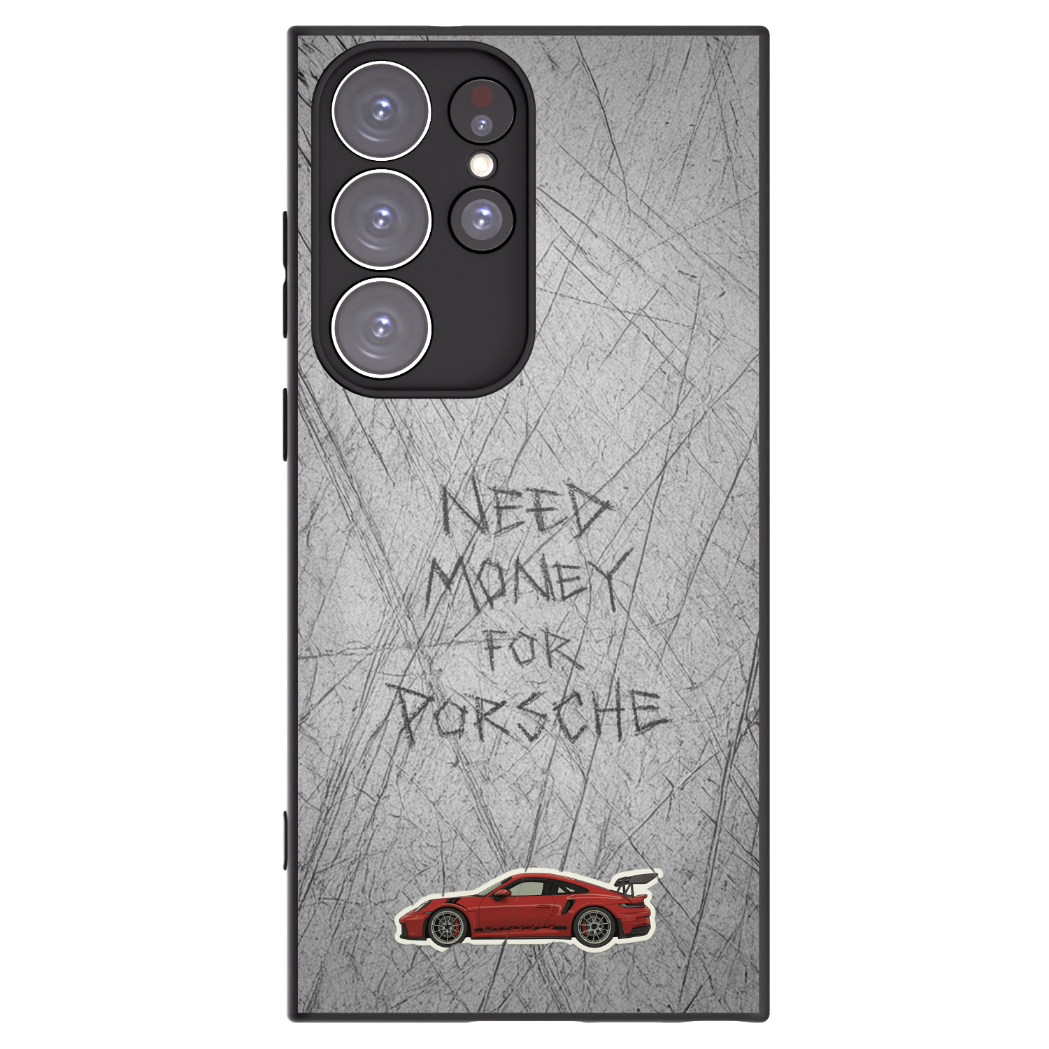 Picasee silikonowe czarne etui na Samsung Galaxy S23 Ultra 5G - Garage Scratch