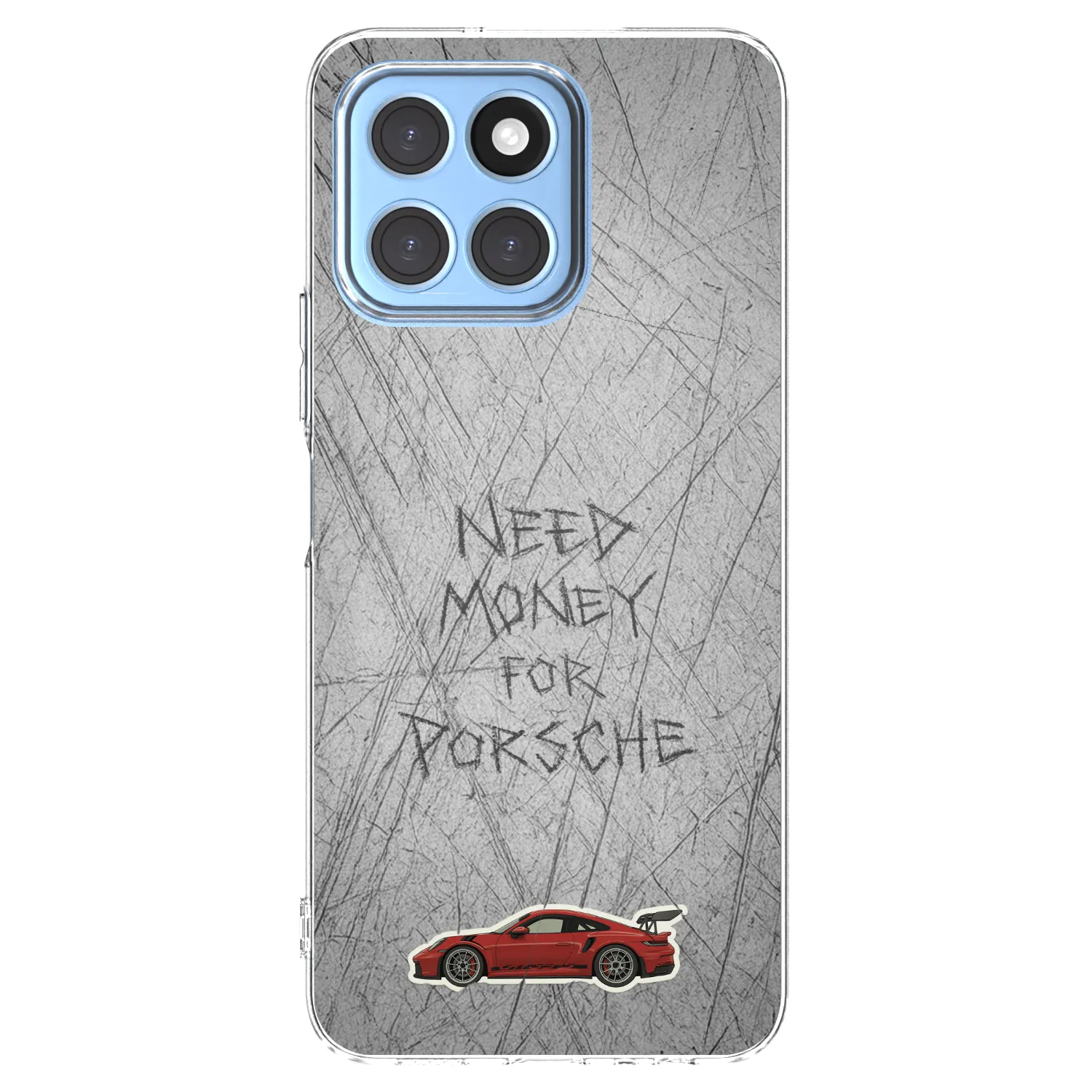 Picasee silikonowe przeźroczyste etui na Honor X8 5G - Garage Scratch