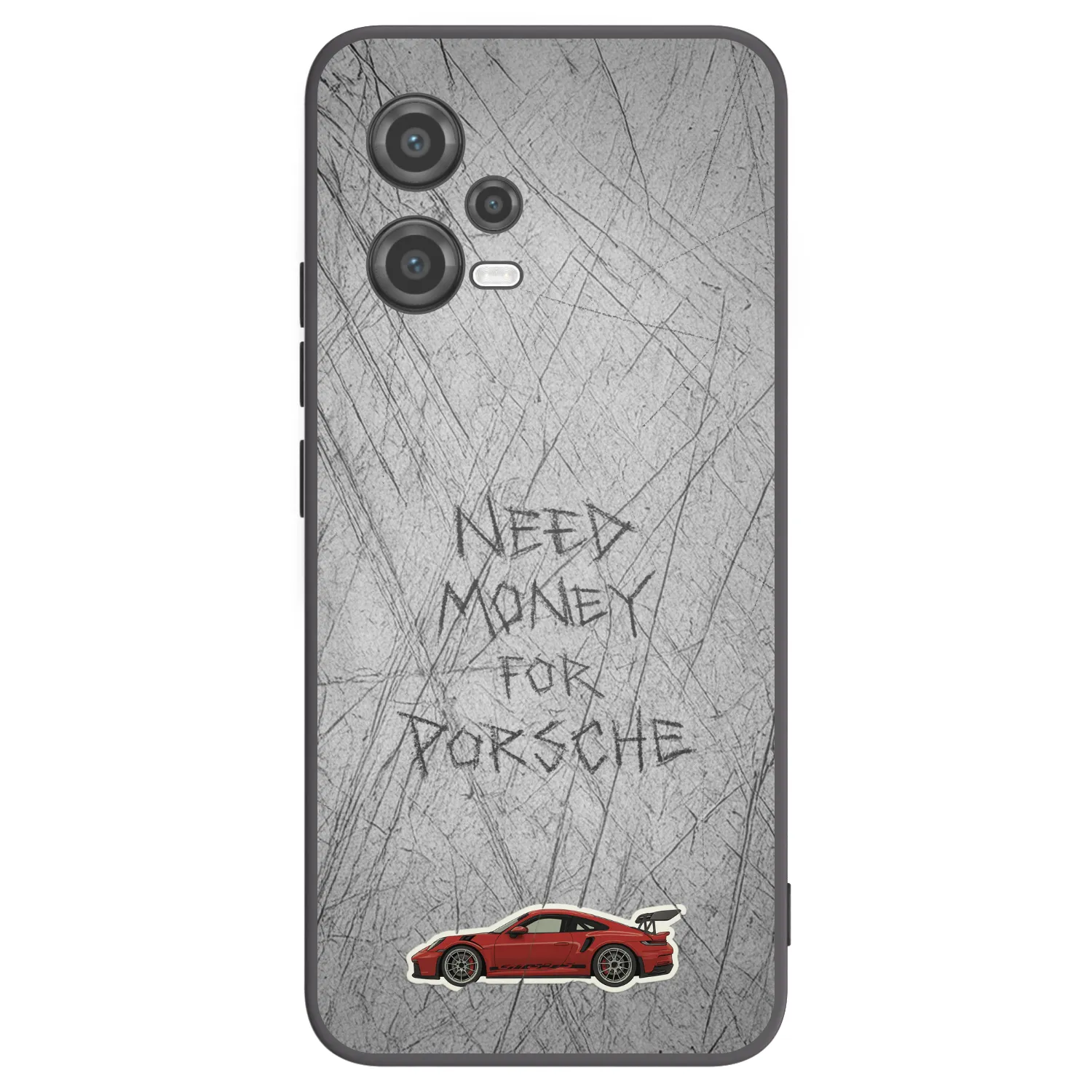 Picasee silikonowe czarne etui na Xiaomi Poco X5 - Garage Scratch