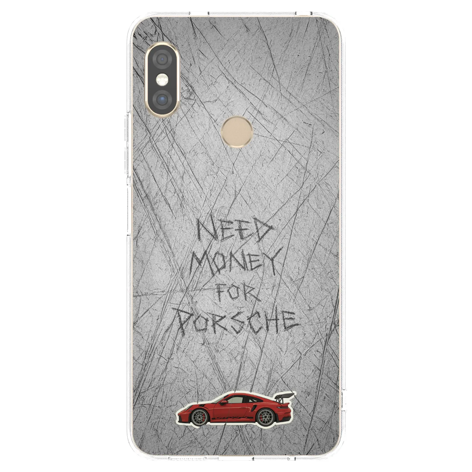 Picasee silikonowe przeźroczyste etui na Xiaomi Redmi Note 5 Global - Garage Scratch
