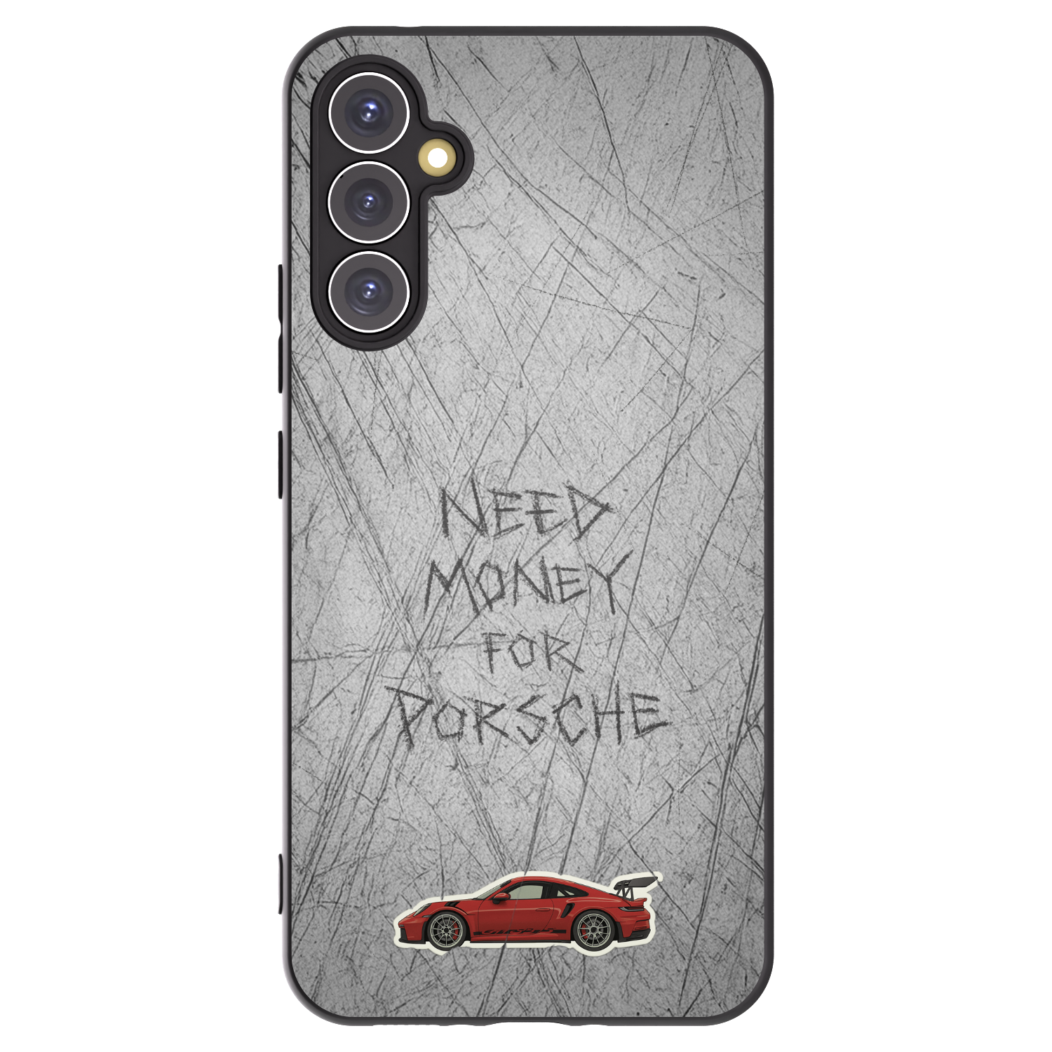 Picasee silikonowe czarne etui na Samsung Galaxy A34 5G A346B - Garage Scratch