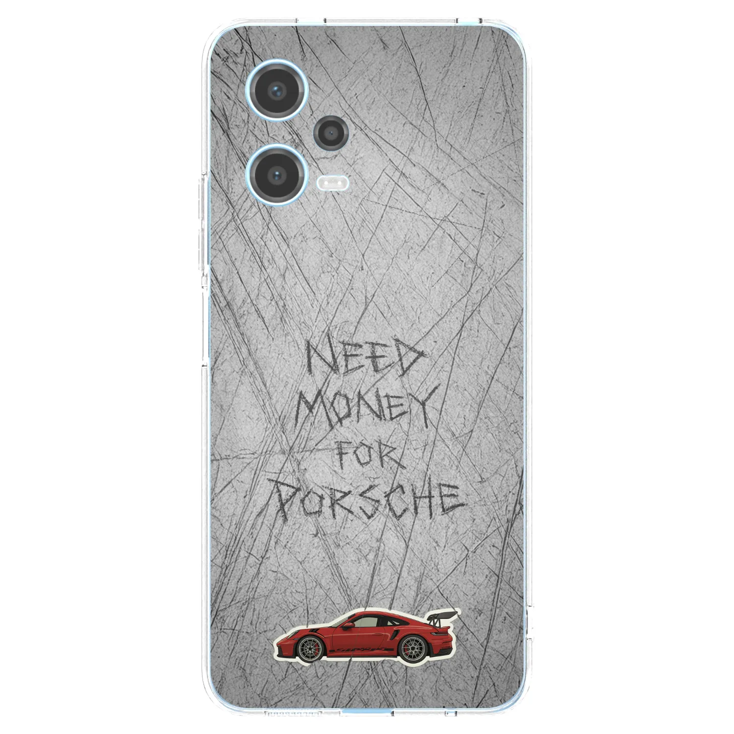 Picasee silikonowe przeźroczyste etui na Xiaomi Redmi Note 12 5G - Garage Scratch