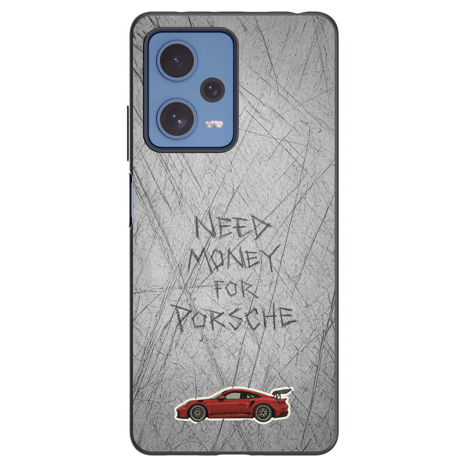 Picasee silikonowe czarne etui na Xiaomi Redmi Note 12 Pro 5G - Garage Scratch