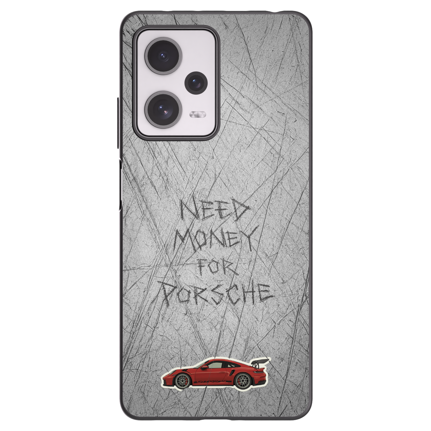 Picasee silikonowe czarne etui na Xiaomi Redmi Note 12 Pro+ 5G - Garage Scratch