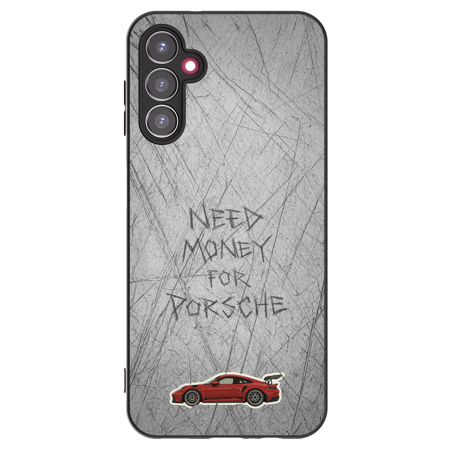 Picasee silikonowe czarne etui na Samsung Galaxy A14 4G A145R - Garage Scratch