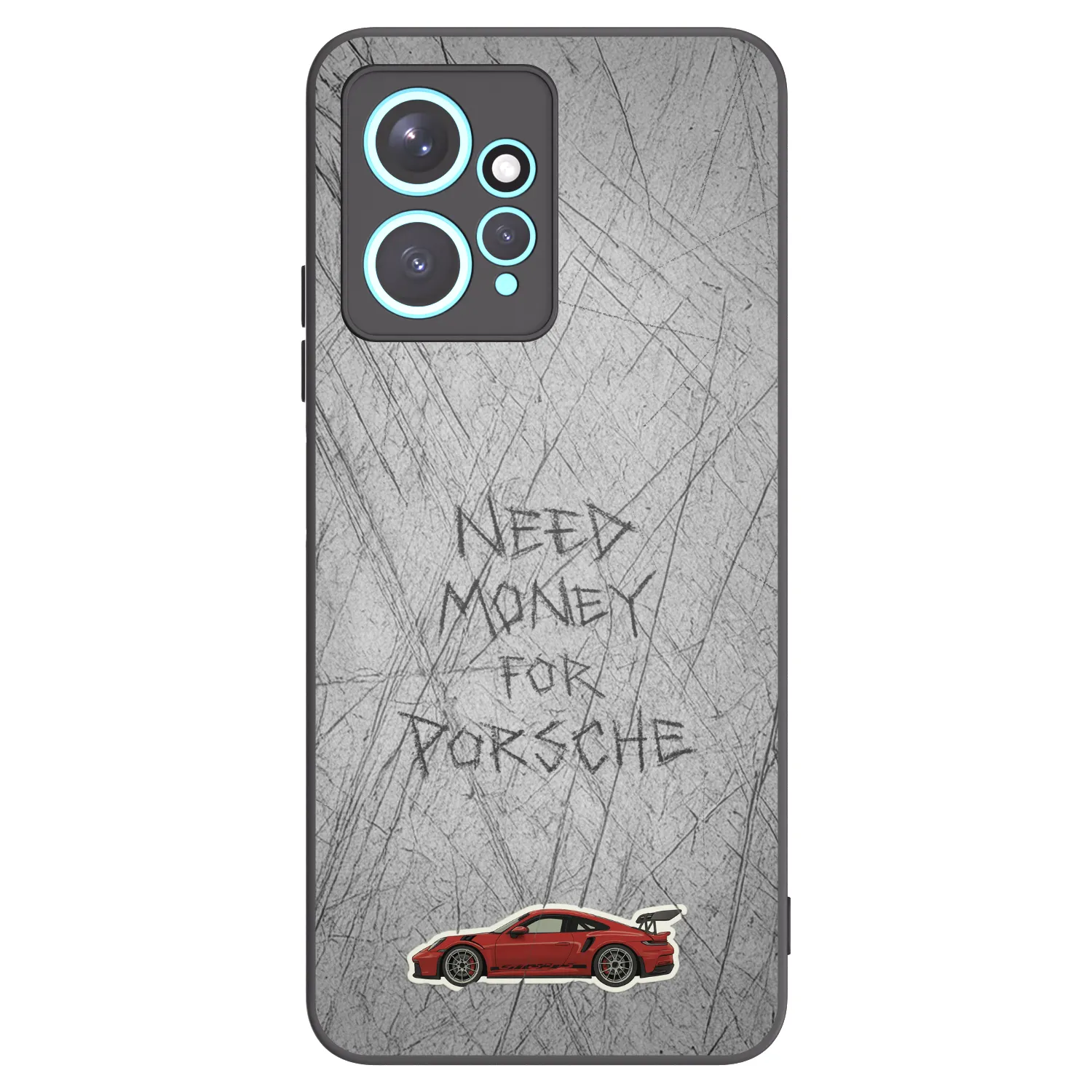 Picasee silikonowe czarne etui na Xiaomi Redmi Note 12 4G - Garage Scratch