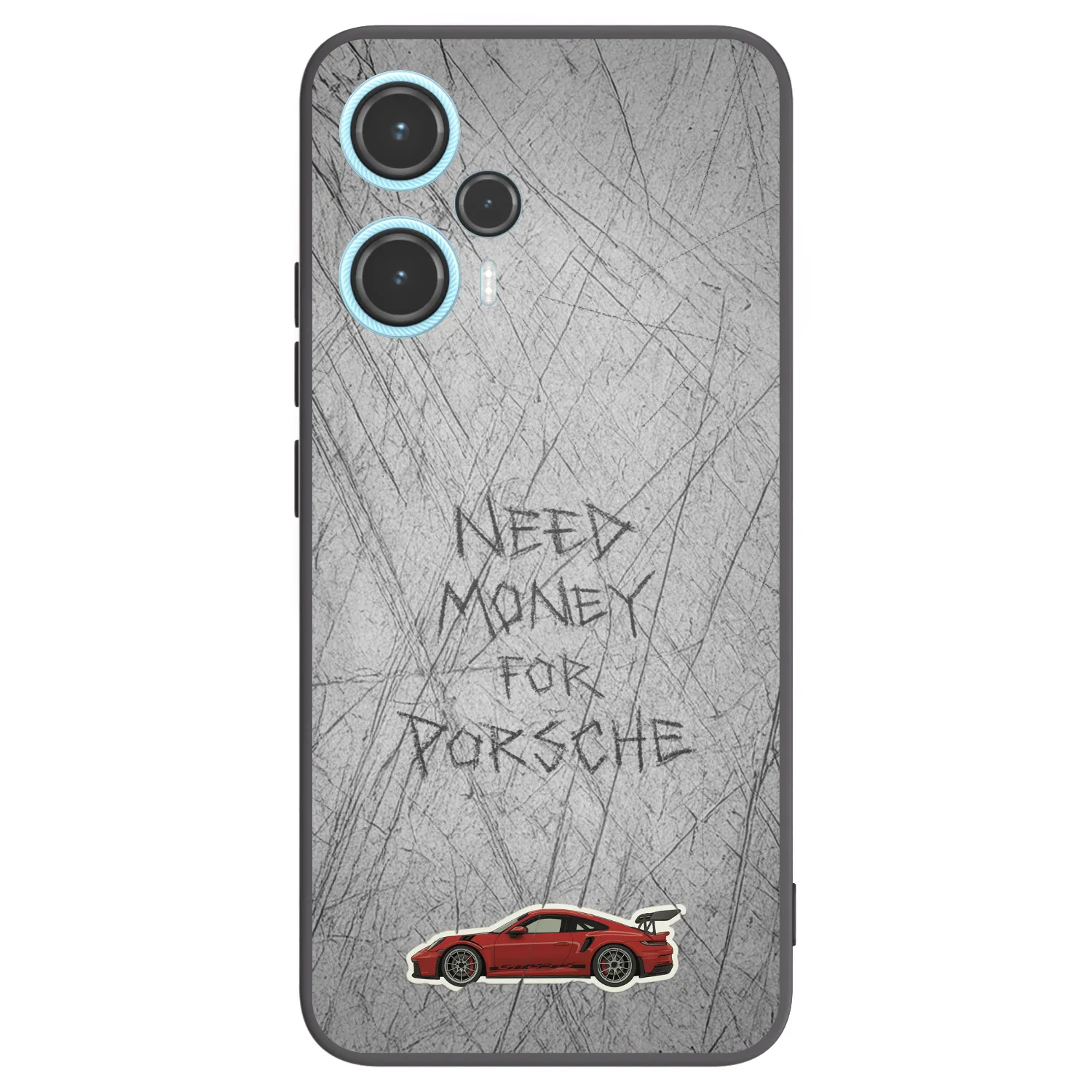 Picasee silikonowe czarne etui na Xiaomi Poco F5 - Garage Scratch