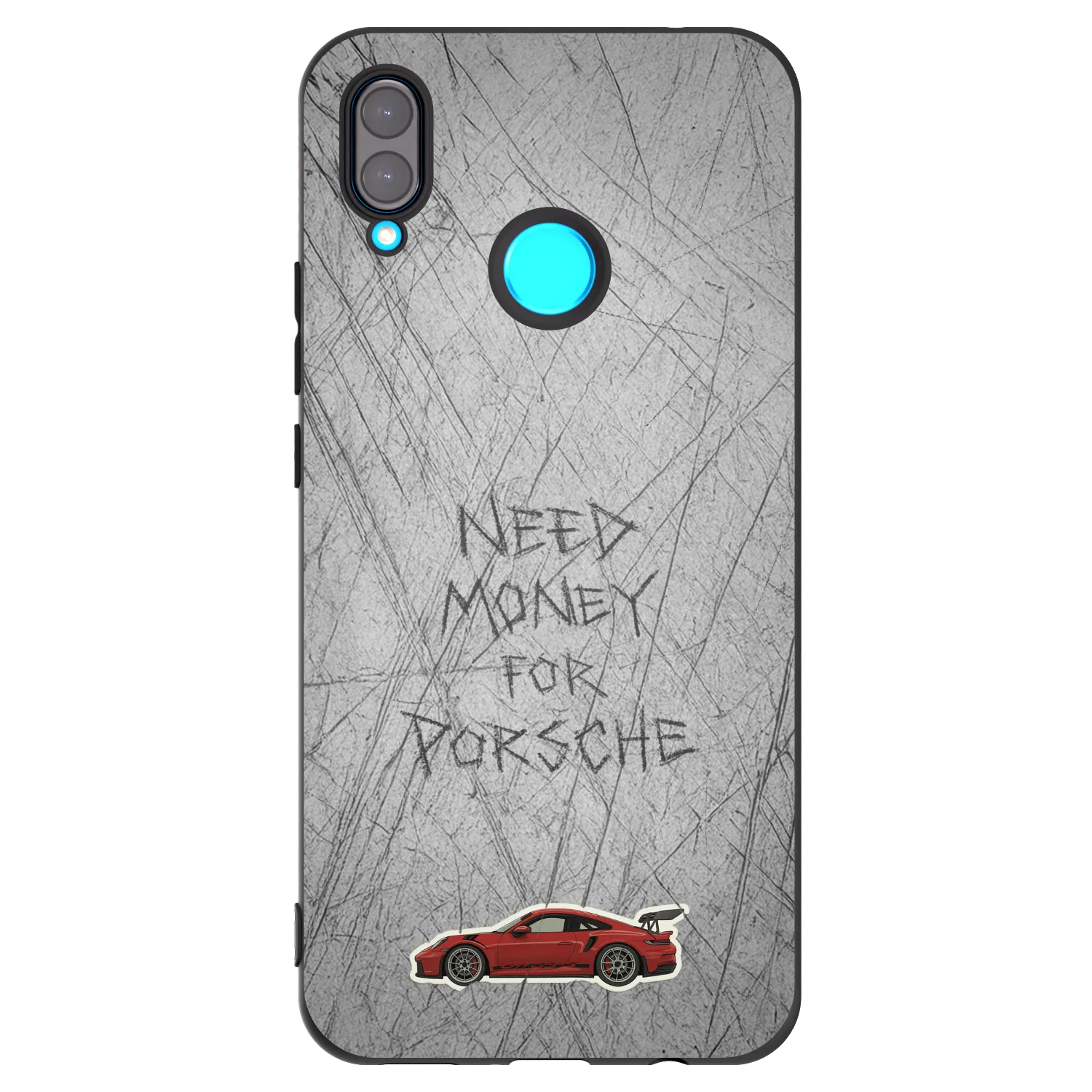 Picasee silikonowe czarne etui na Huawei Nova 3i - Garage Scratch