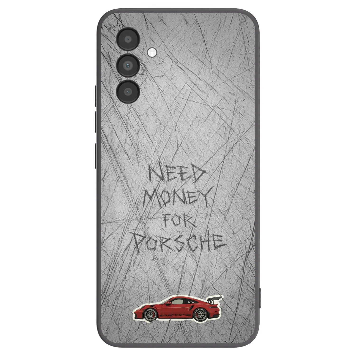 Picasee silikonowe czarne etui na Samsung Galaxy A04s A047F - Garage Scratch