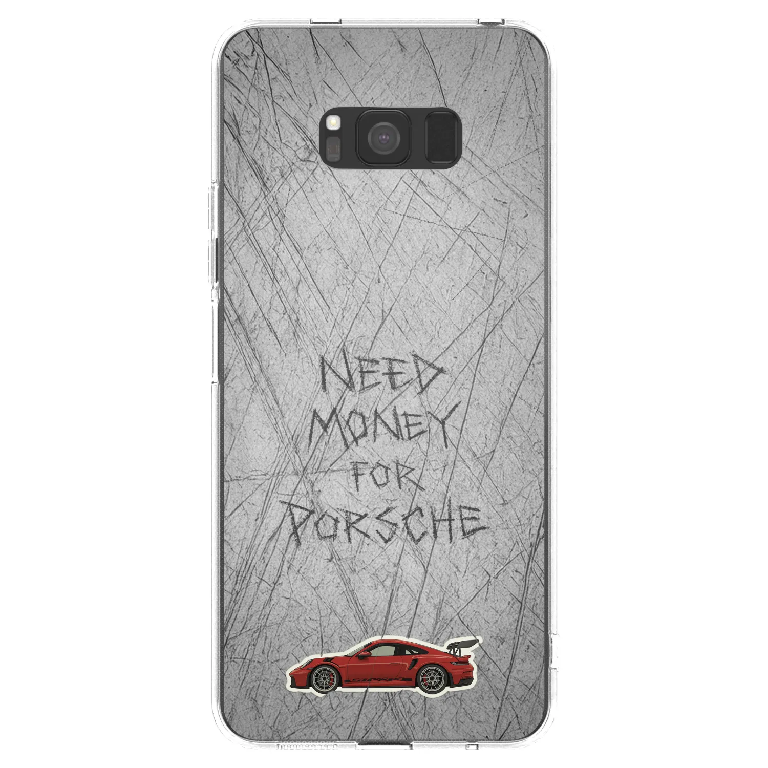 Picasee silikonowe przeźroczyste etui na Samsung Galaxy S8 G950F - Garage Scratch
