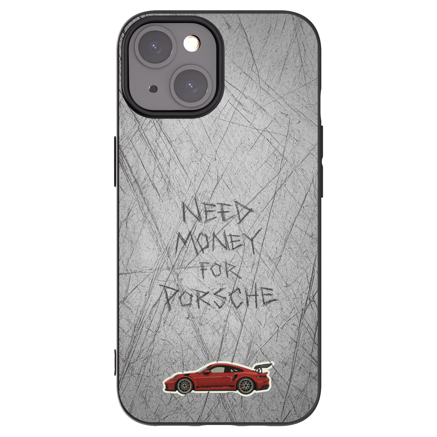 Picasee silikonowe czarne etui na Apple iPhone 15 - Garage Scratch