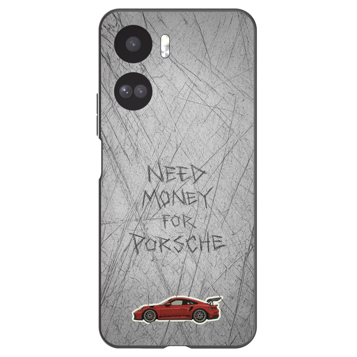 Picasee silikonowe czarne etui na Honor 90 Lite 5G - Garage Scratch