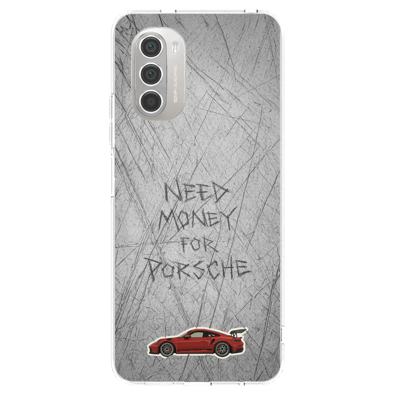 Picasee silikonowe przeźroczyste etui na Motorola Moto G51 - Garage Scratch