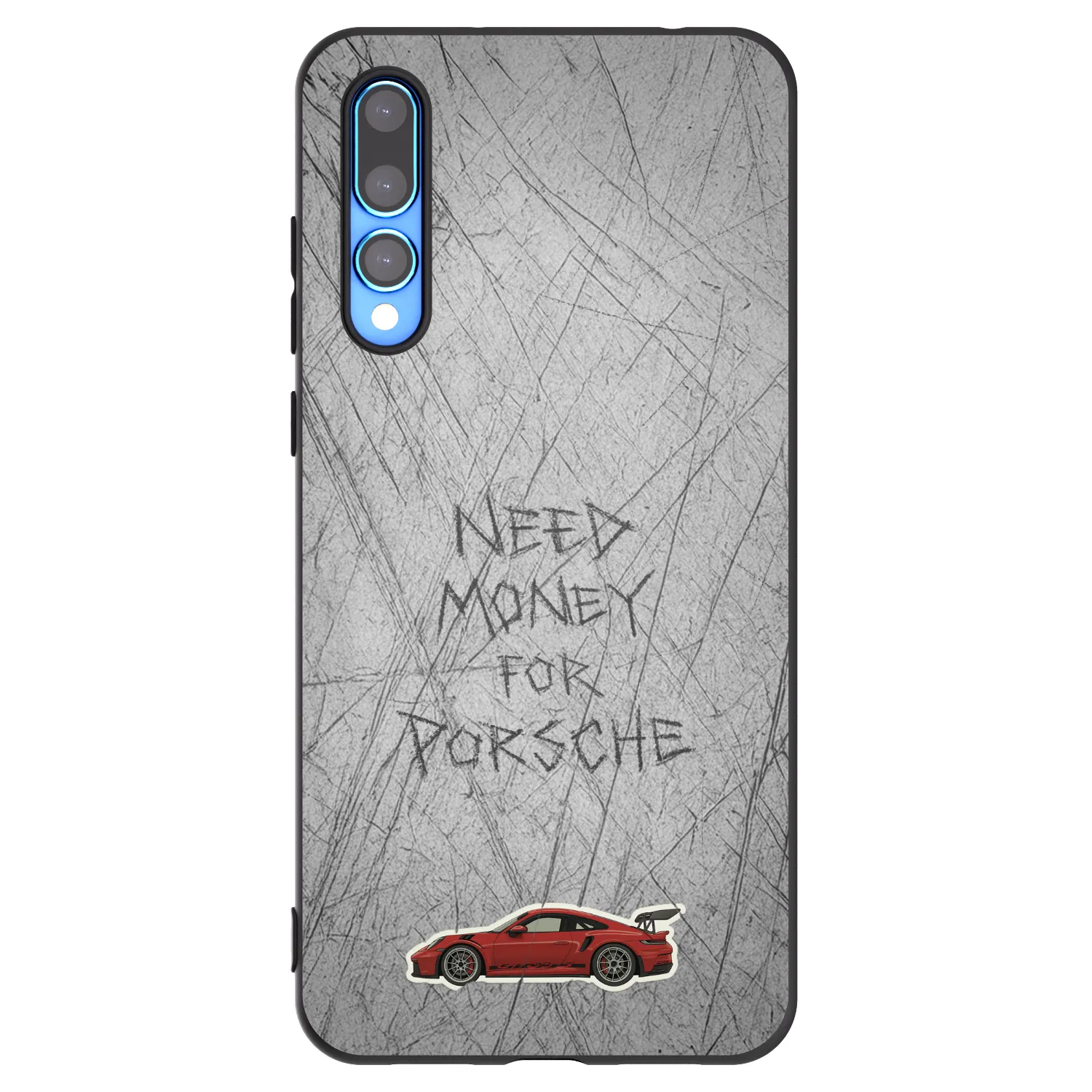 Picasee silikonowe czarne etui na Huawei P20 Pro - Garage Scratch