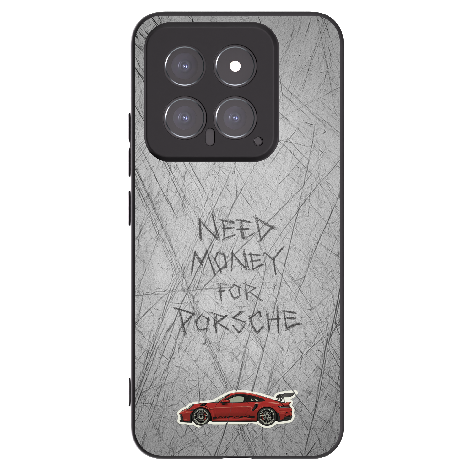 Picasee silikonowe czarne etui na Xiaomi 14 - Garage Scratch