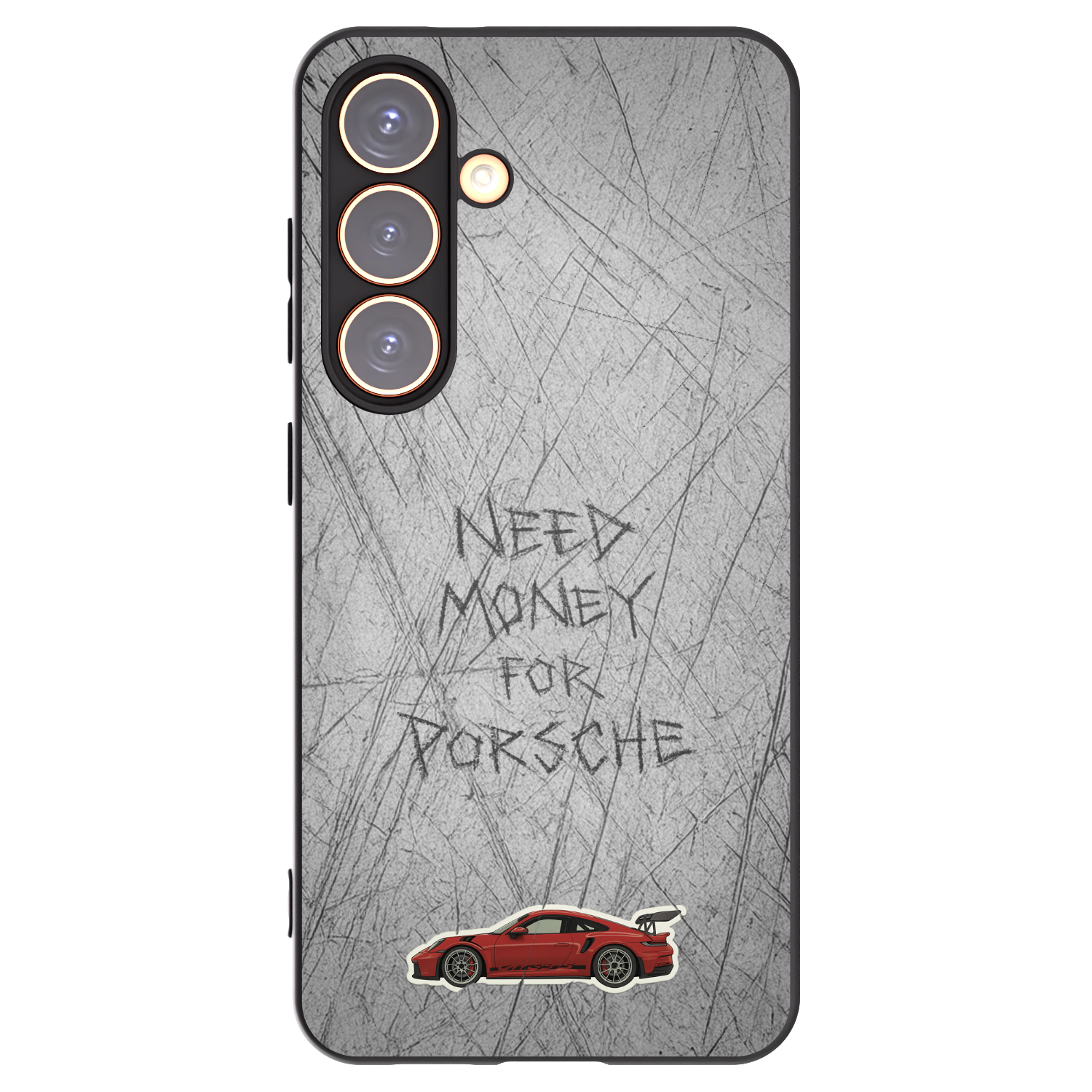 Picasee silikonowe czarne etui na Samsung Galaxy S24 S921B 5G - Garage Scratch