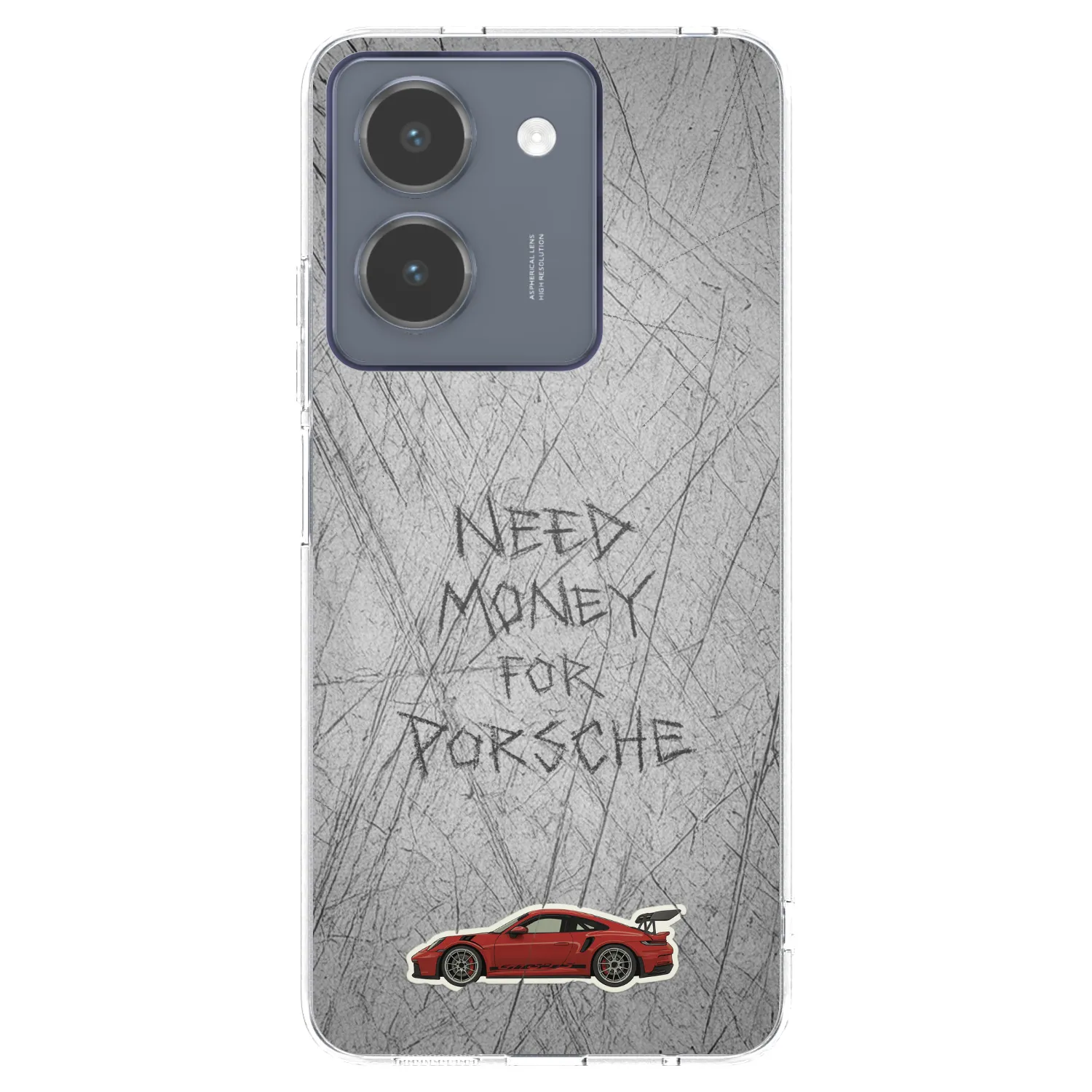 Picasee silikonowe przeźroczyste etui na Vivo Y36 4G - Garage Scratch