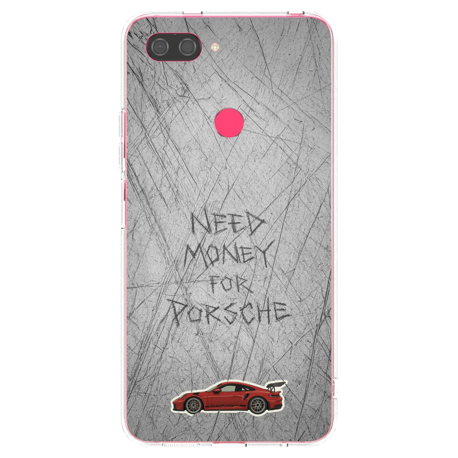 Picasee silikonowe przeźroczyste etui na Xiaomi Mi 8 Lite - Garage Scratch