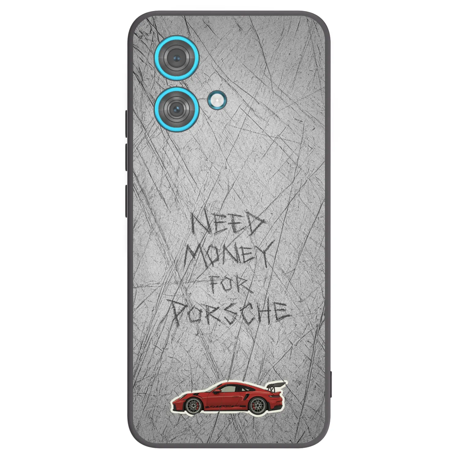 Picasee silikonowe czarne etui na Motorola Edge 40 Neo - Garage Scratch