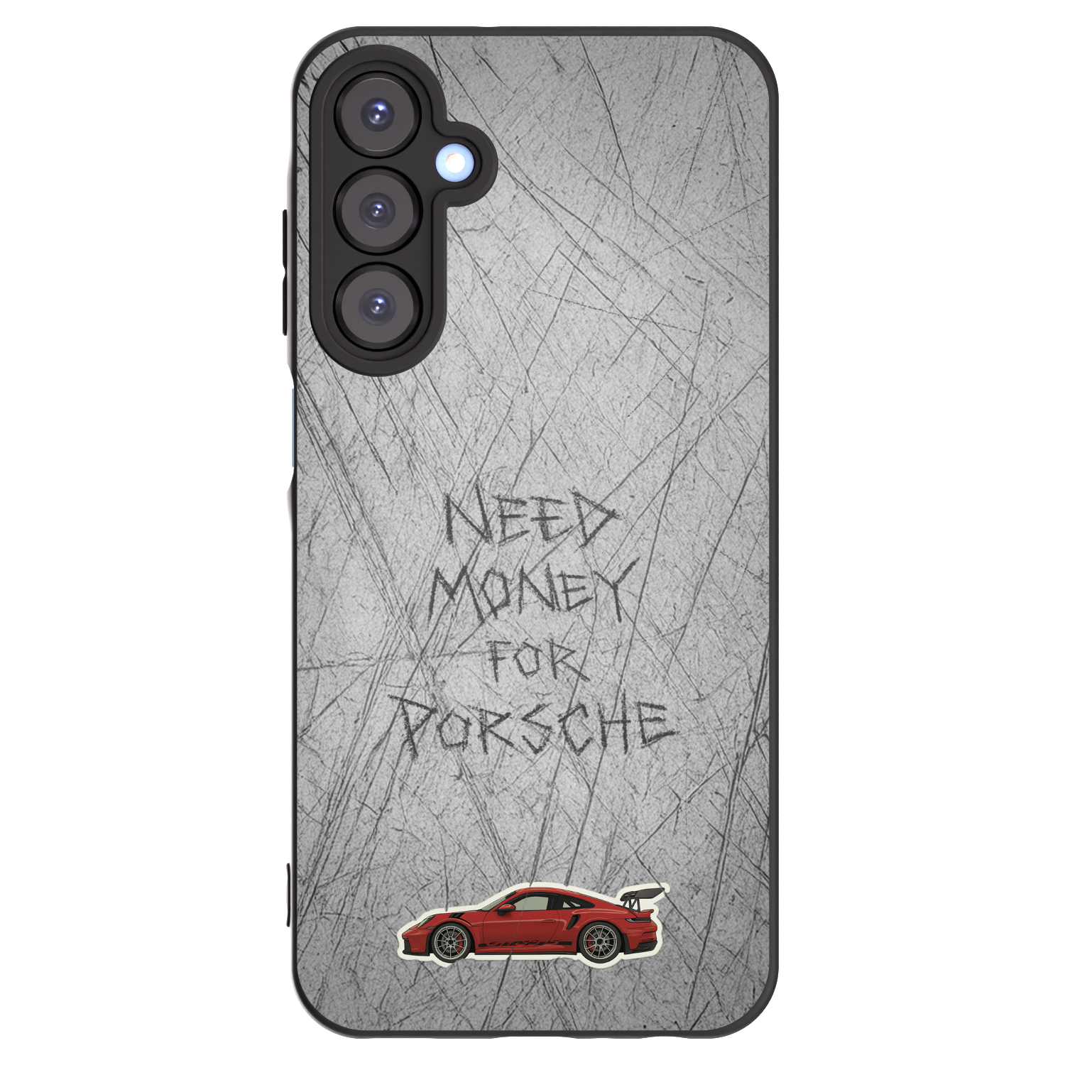 Picasee silikonowe czarne etui na Samsung Galaxy A25 A256B 5G - Garage Scratch