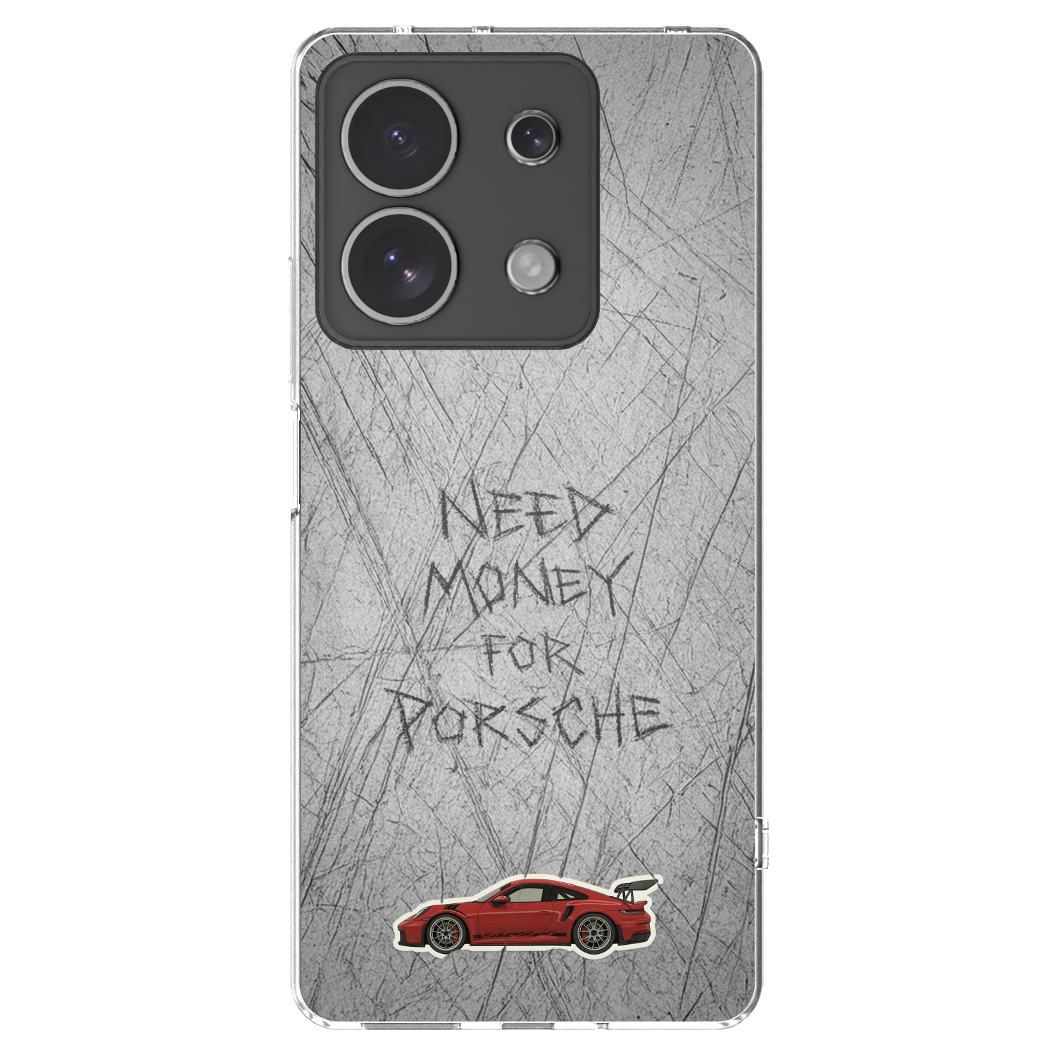 Picasee silikonowe przeźroczyste etui na Xiaomi Redmi Note 13 4G - Garage Scratch