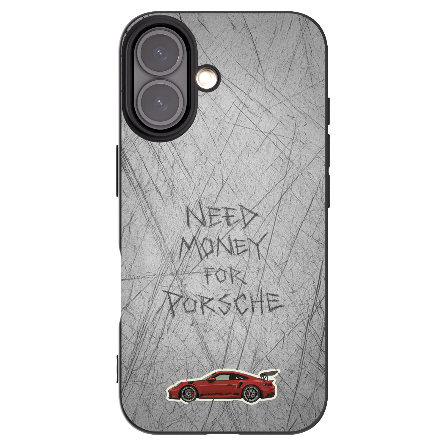 Picasee silikonowe czarne etui na Apple iPhone 16 - Garage Scratch