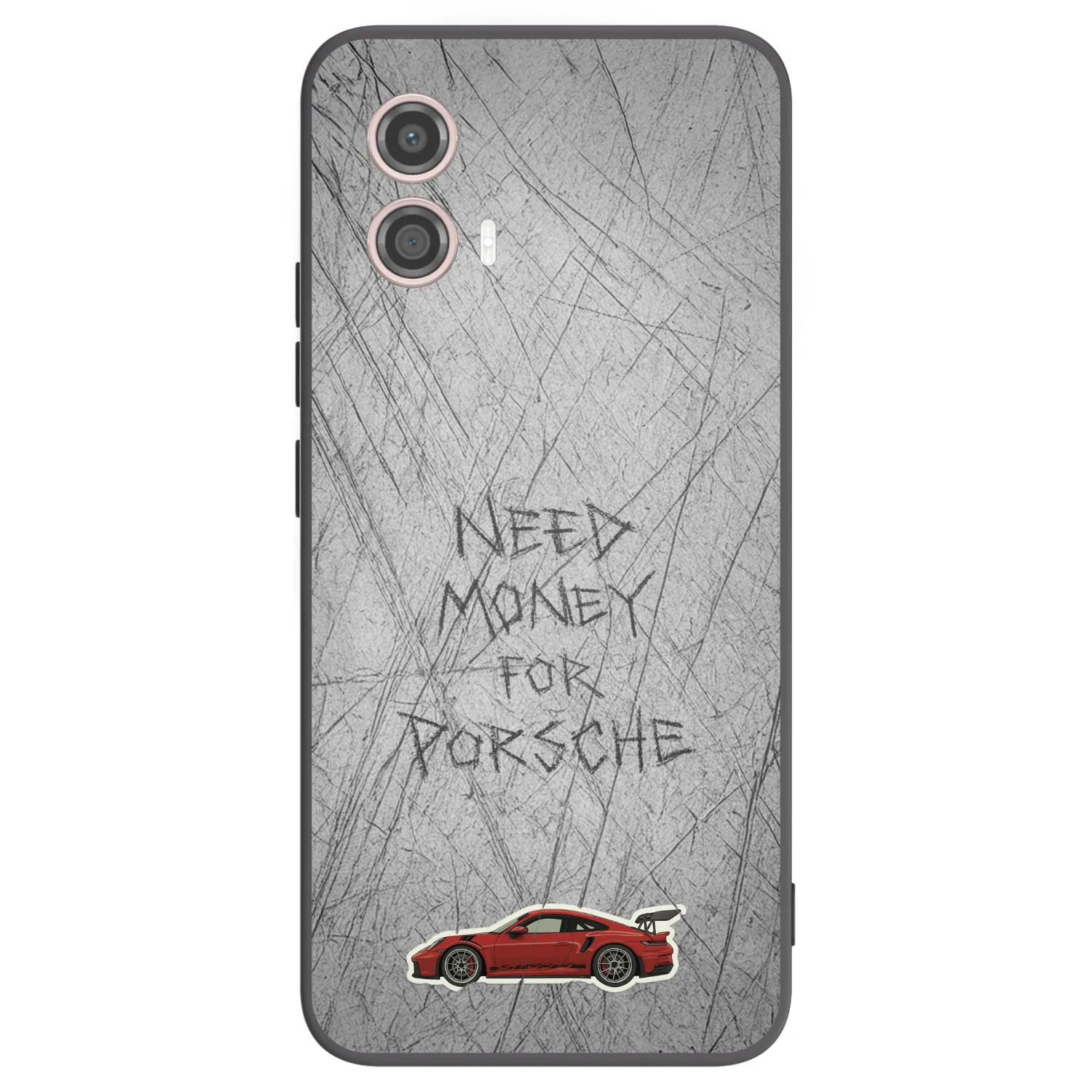 Picasee silikonowe czarne etui na Motorola Moto G53 5G - Garage Scratch