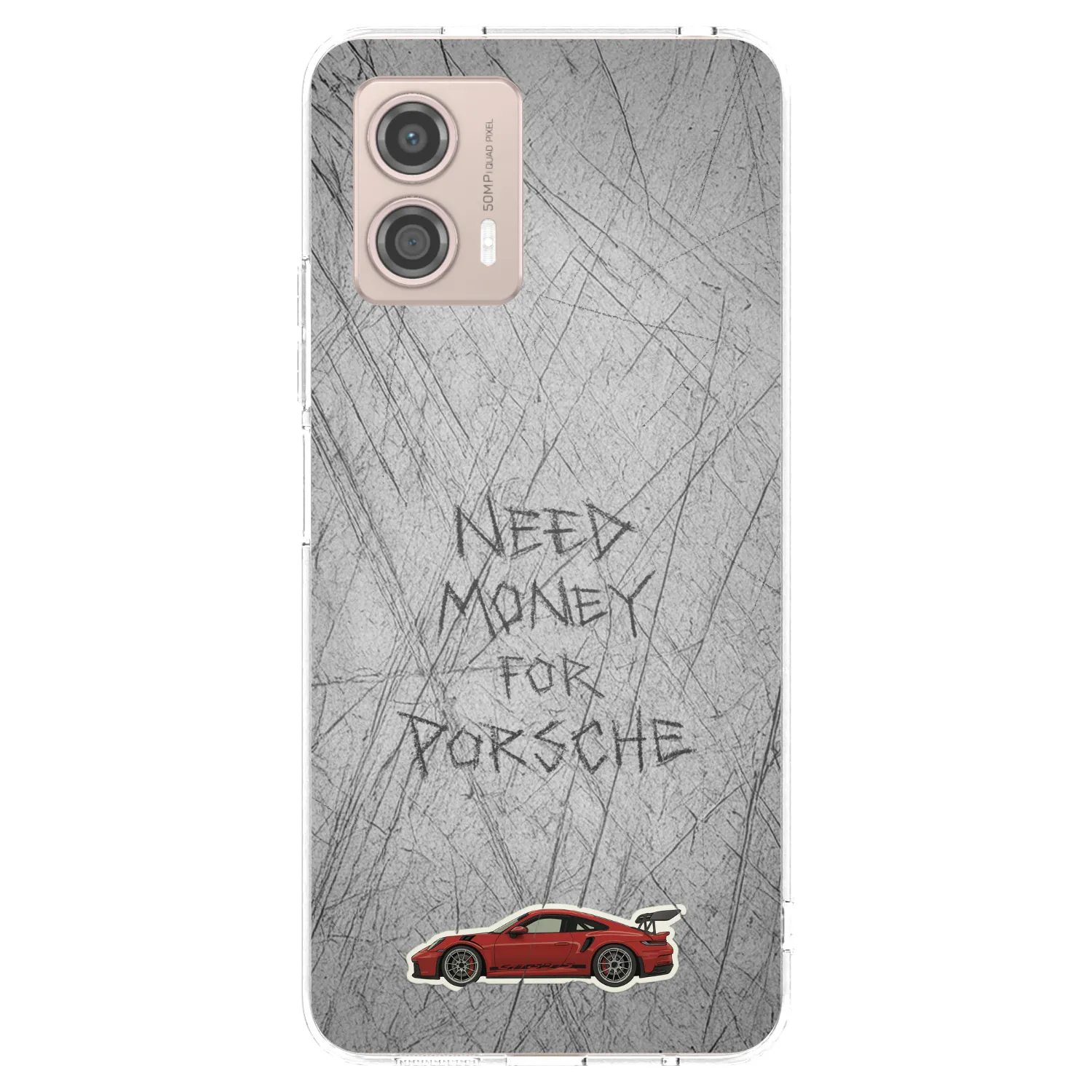 Picasee silikonowe przeźroczyste etui na Motorola Moto G53 5G - Garage Scratch