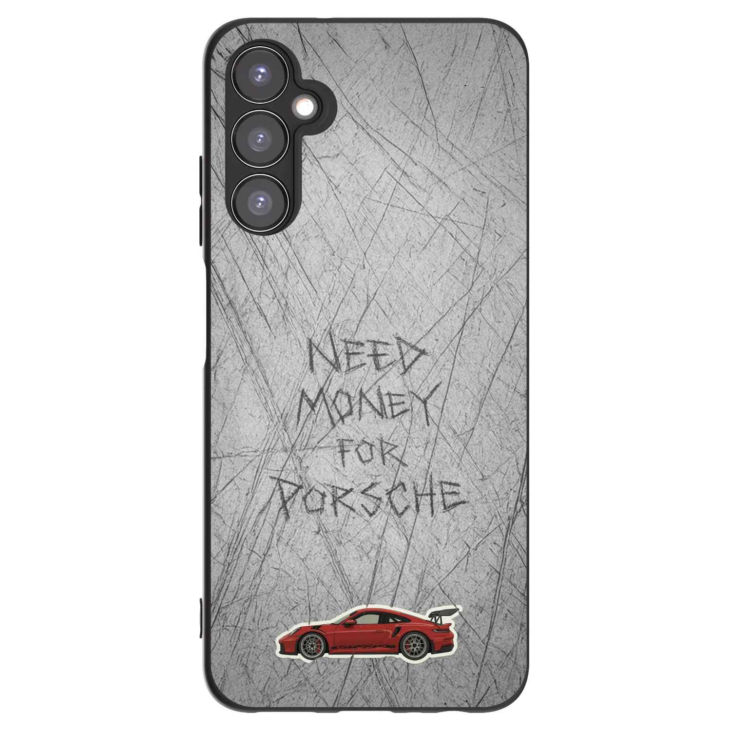 Picasee silikonowe czarne etui na Samsung Galaxy A05s A057G - Garage Scratch