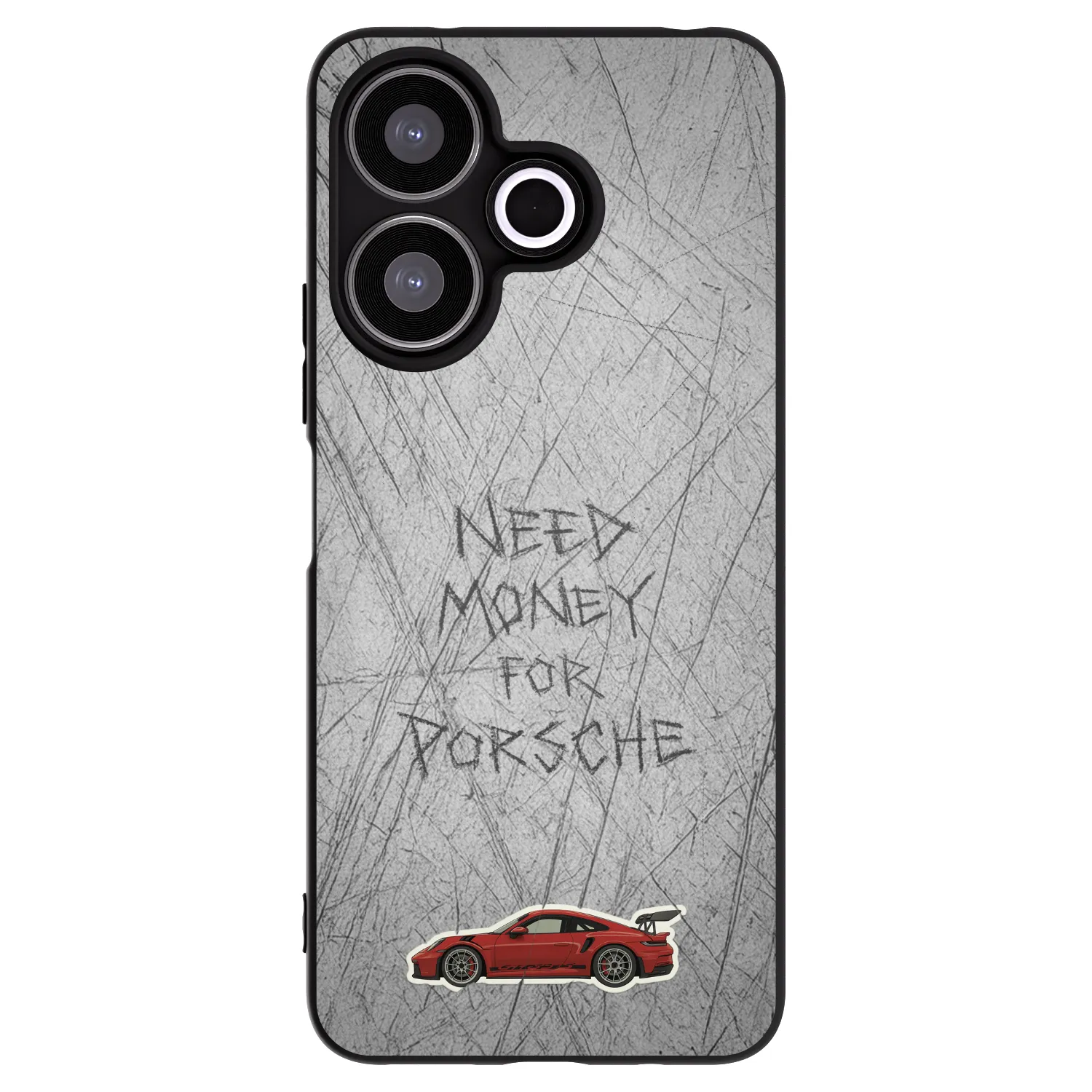 Picasee silikonowe czarne etui na Xiaomi Redmi 13 4G - Garage Scratch