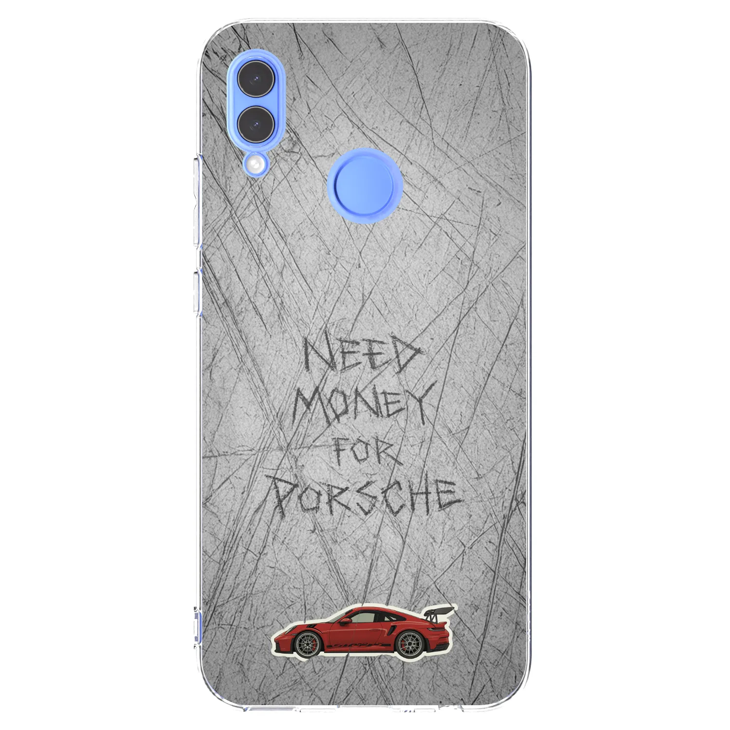 Picasee silikonowe przeźroczyste etui na Honor 10 Lite - Garage Scratch
