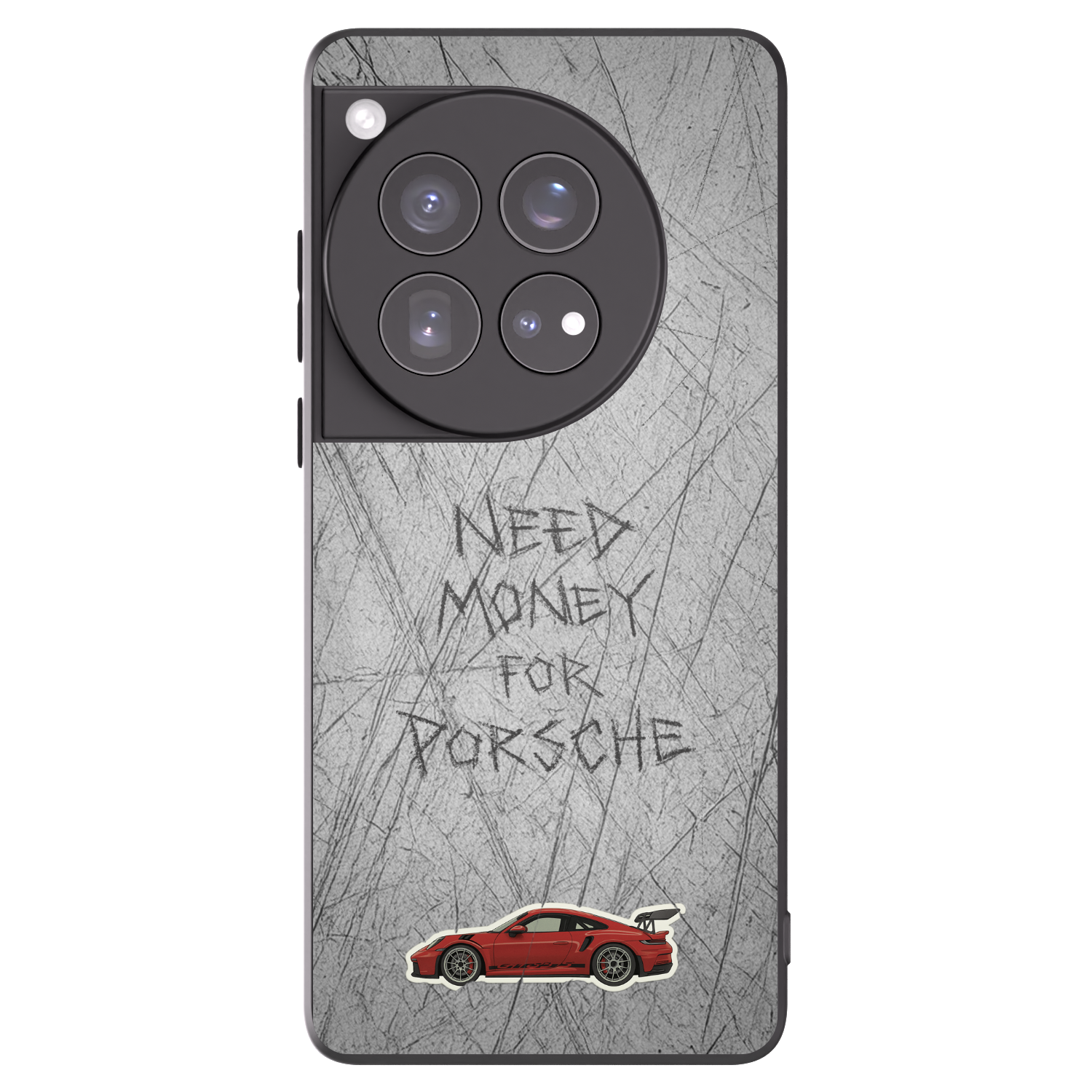 Picasee silikonowe czarne etui na OnePlus 12 5G - Garage Scratch