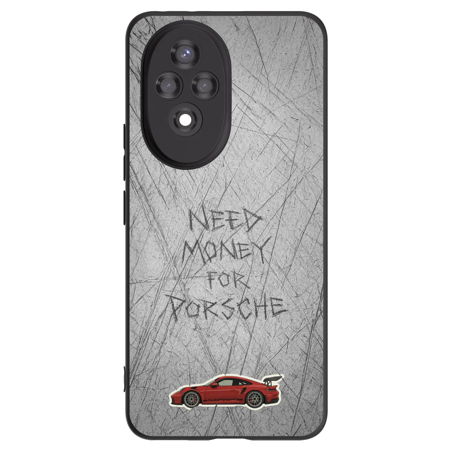 Picasee silikonowe czarne etui na Honor 200 Pro 5G - Garage Scratch