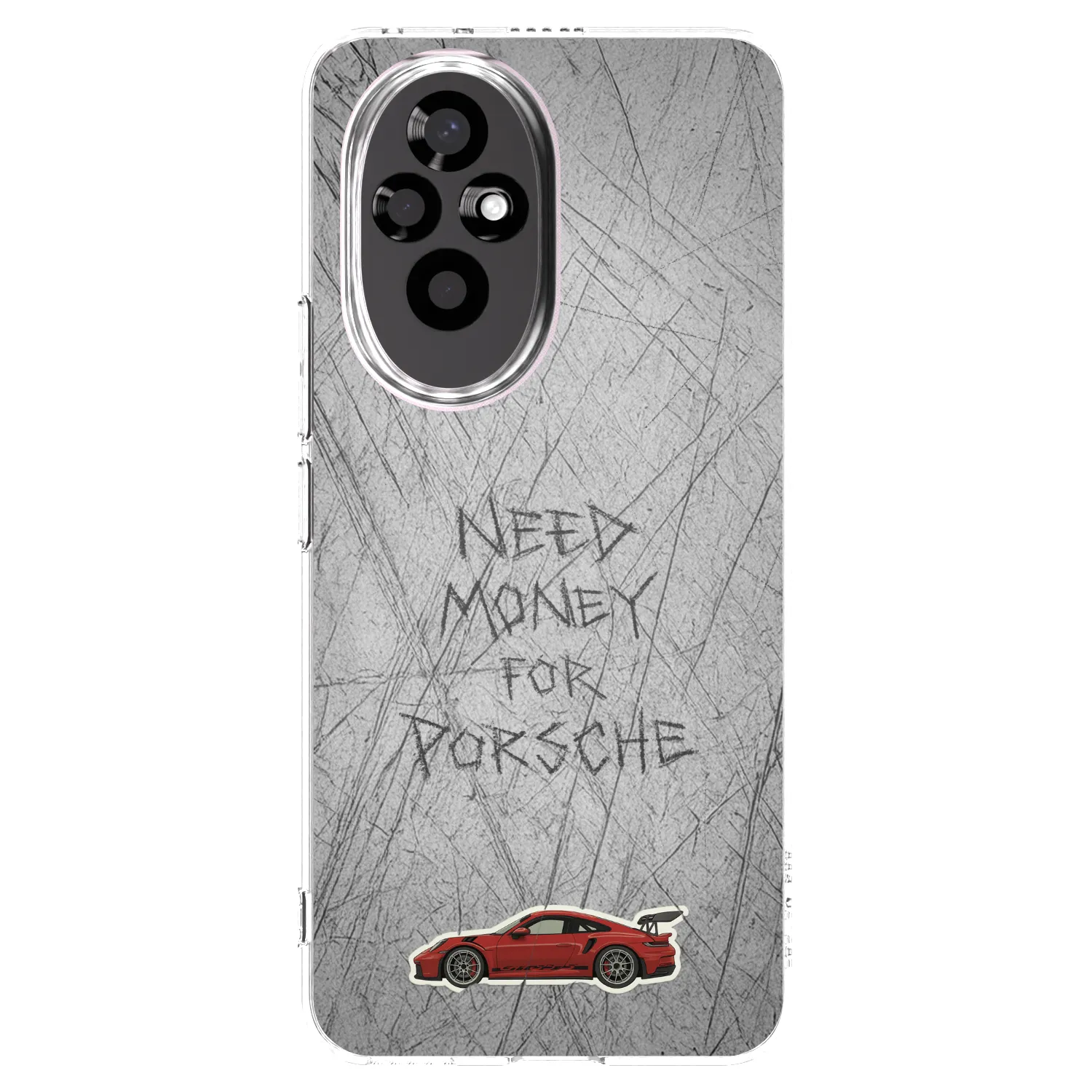 Picasee silikonowe przeźroczyste etui na Honor 200 Pro 5G - Garage Scratch