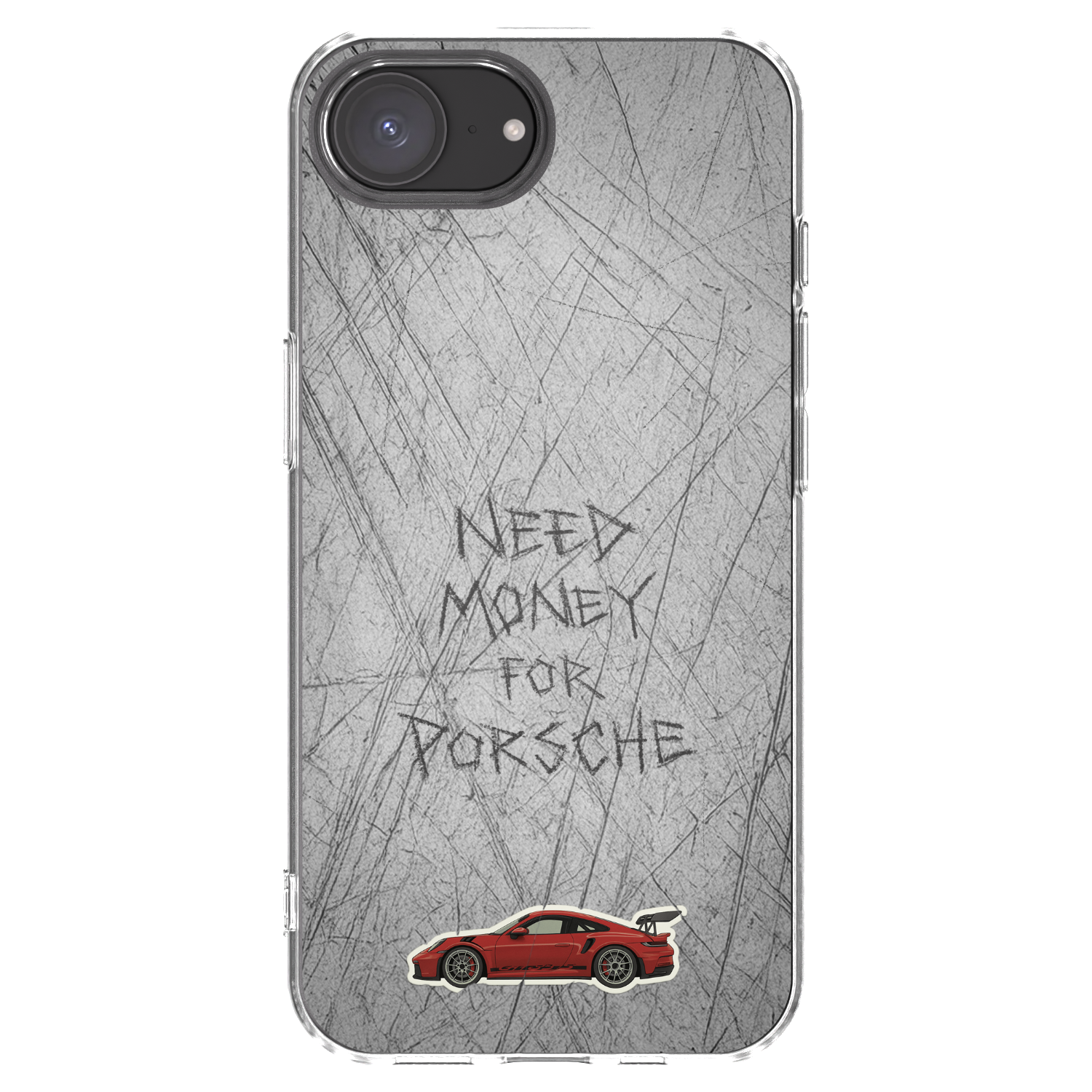 Picasee silikonowe przeźroczyste etui na Apple iPhone 16e - Garage Scratch