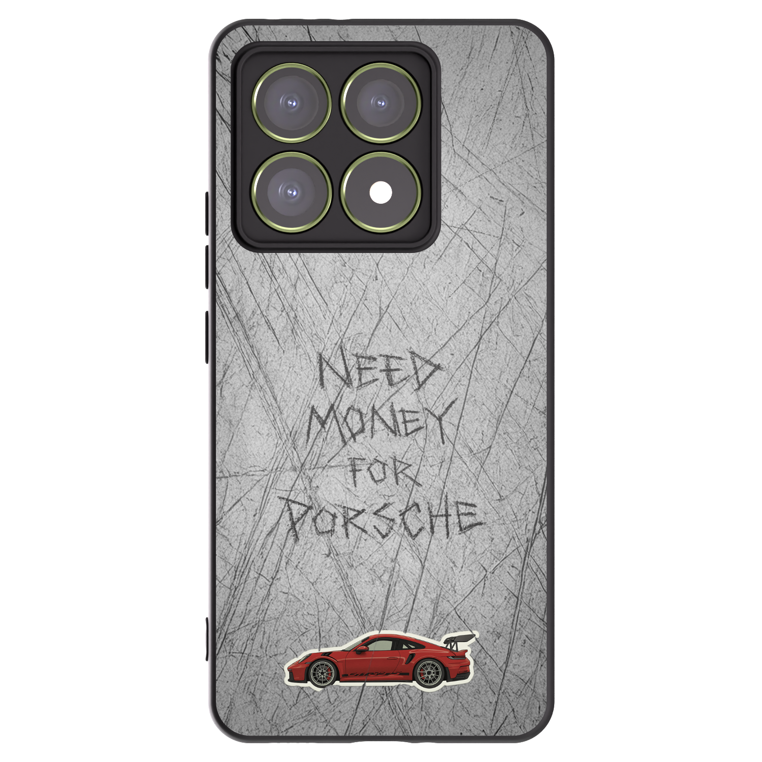 Picasee silikonowe czarne etui na Xiaomi 14T - Garage Scratch