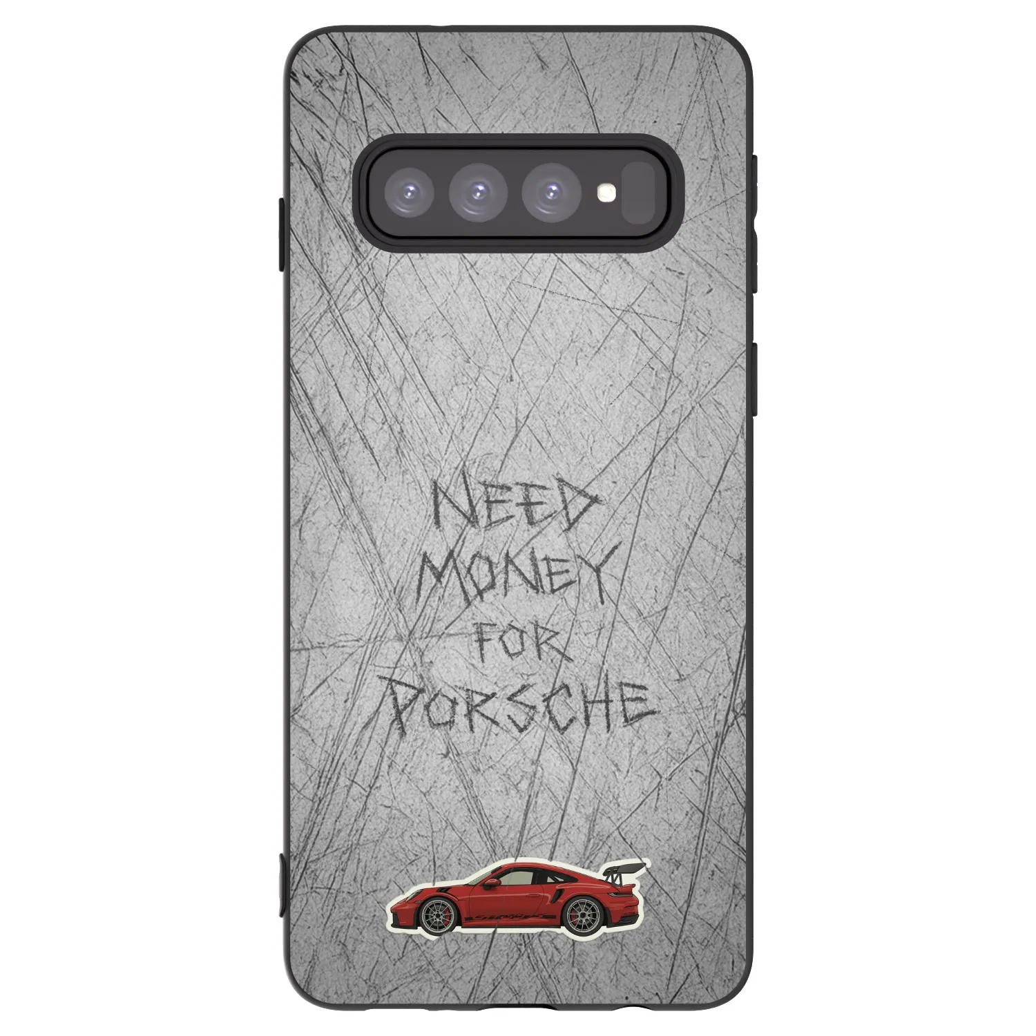 Picasee silikonowe czarne etui na Samsung Galaxy S10 G973 - Garage Scratch
