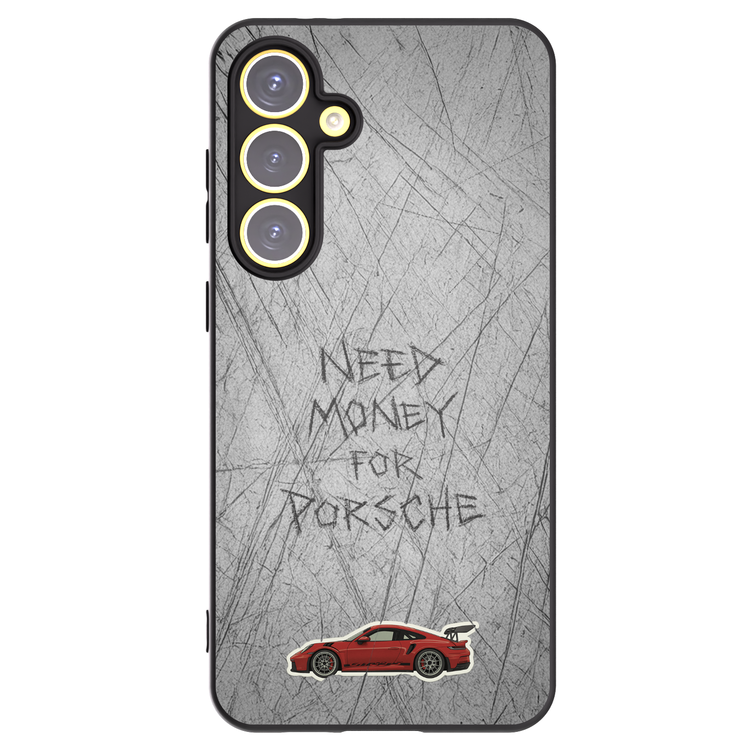 Picasee silikonowe czarne etui na Samsung Galaxy S24 FE S721B - Garage Scratch