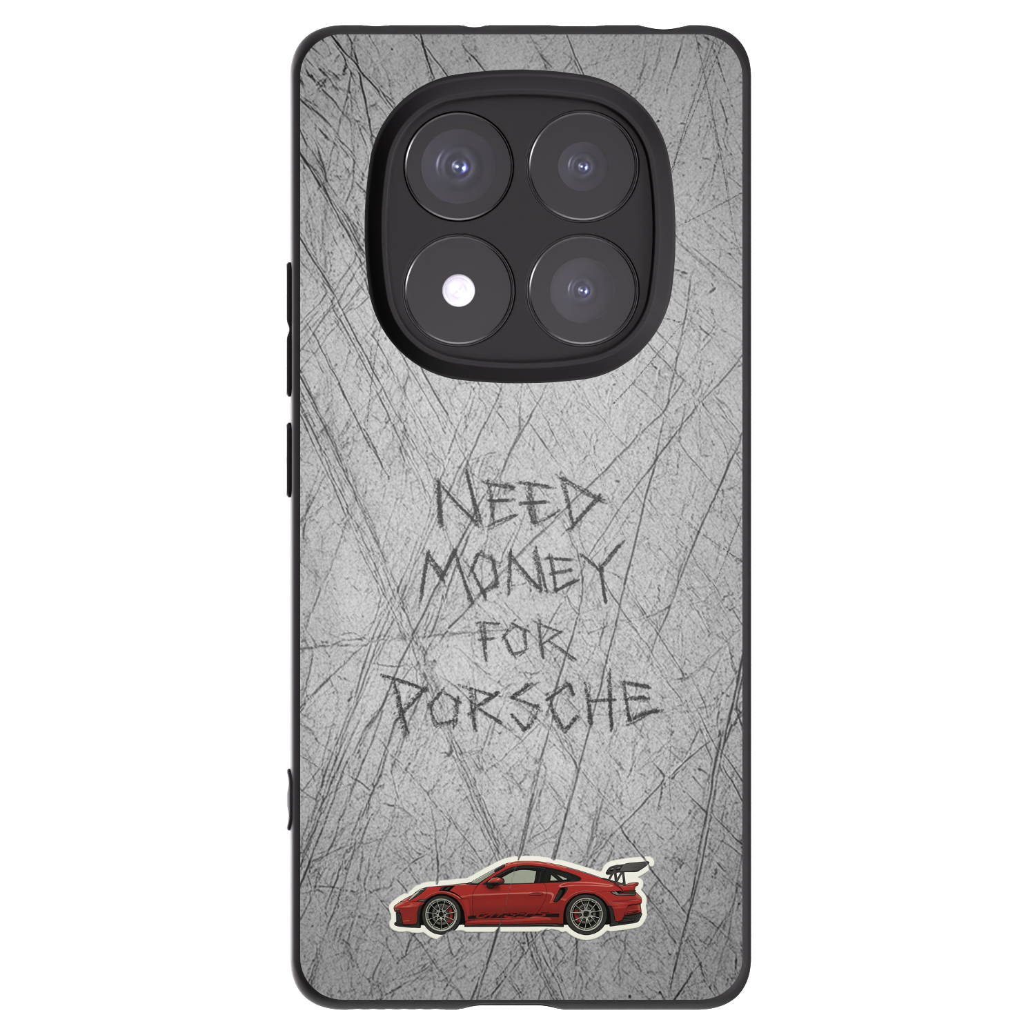 Picasee silikonowe czarne etui na Xiaomi Redmi Note 14 Pro+ 5G - Garage Scratch