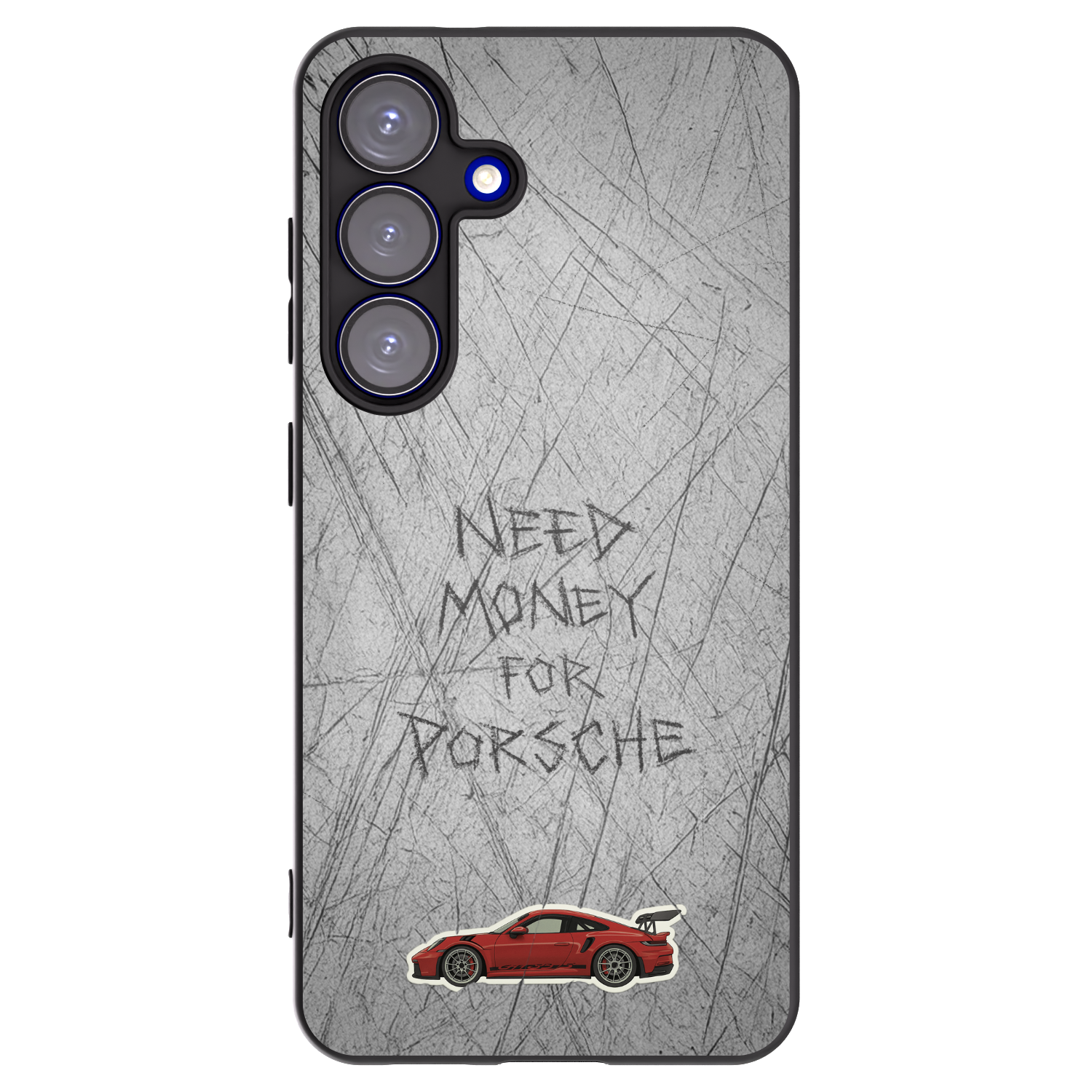 Picasee silikonowe czarne etui na Samsung Galaxy S25 5G - Garage Scratch