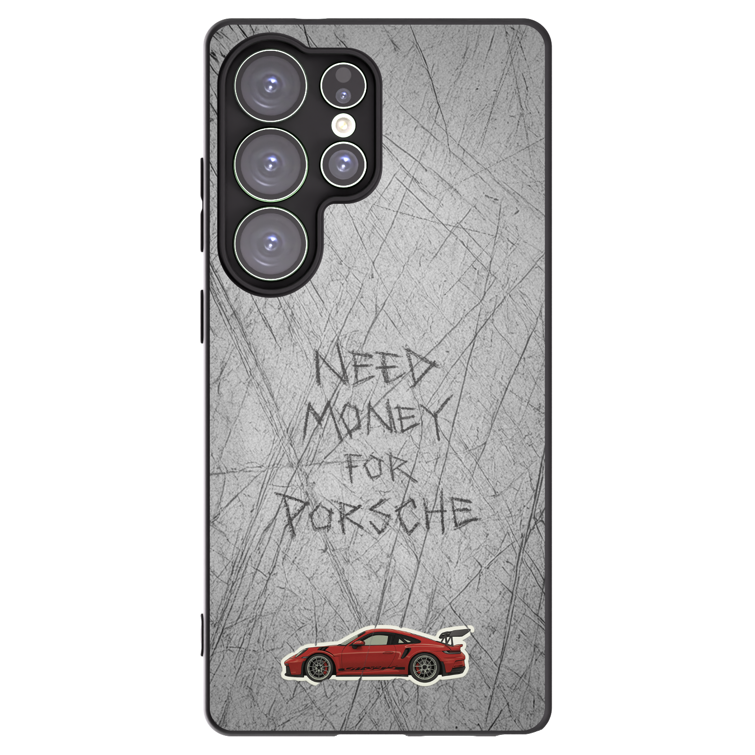 Picasee silikonowe czarne etui na Samsung Galaxy S25 Ultra 5G - Garage Scratch