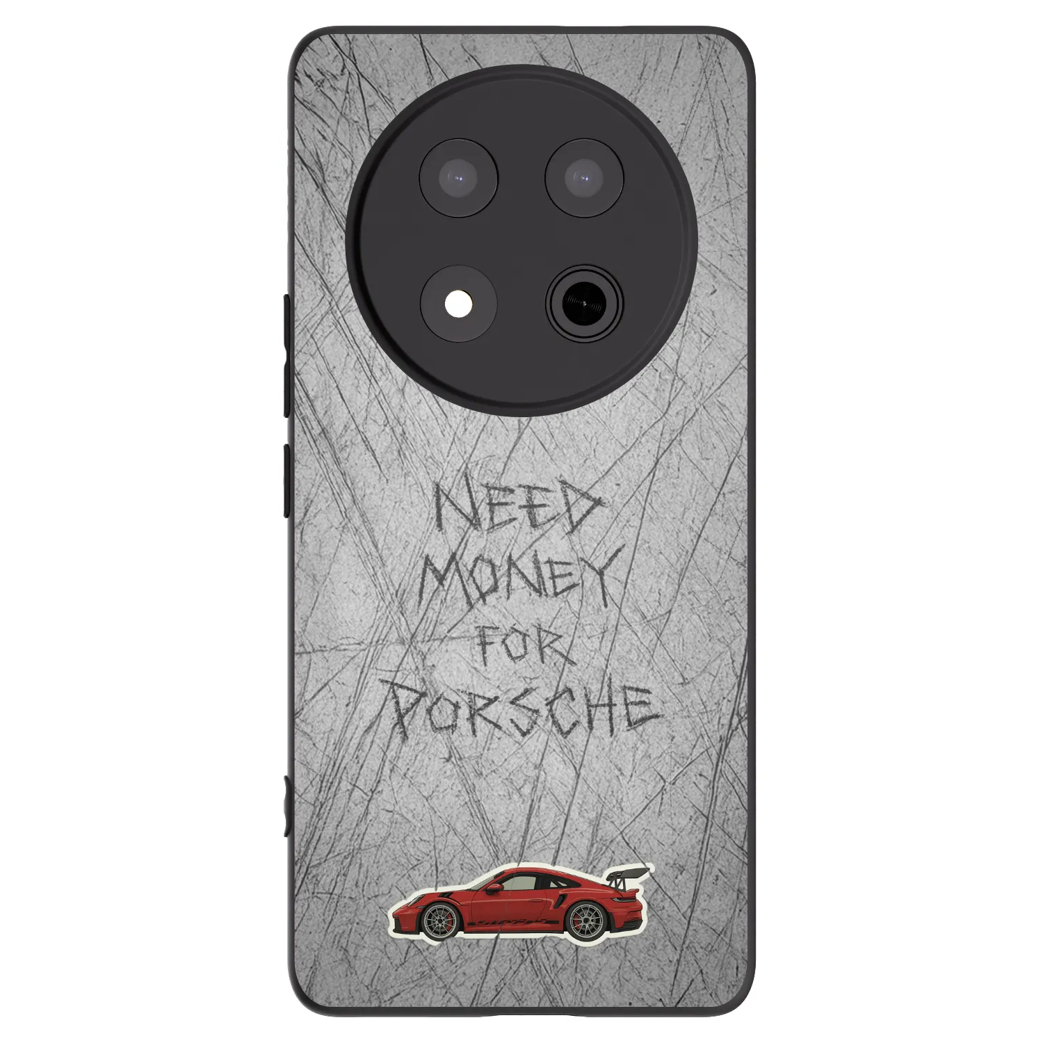 Picasee silikonowe czarne etui na Honor Magic7 Lite 5G - Garage Scratch