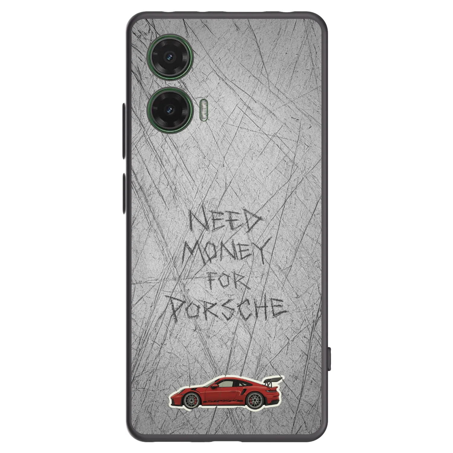 Picasee silikonowe czarne etui na Motorola Moto G35 5G - Garage Scratch