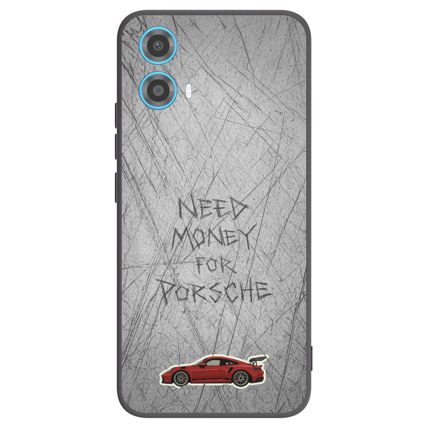 Picasee silikonowe czarne etui na Motorola Moto G34 5G - Garage Scratch