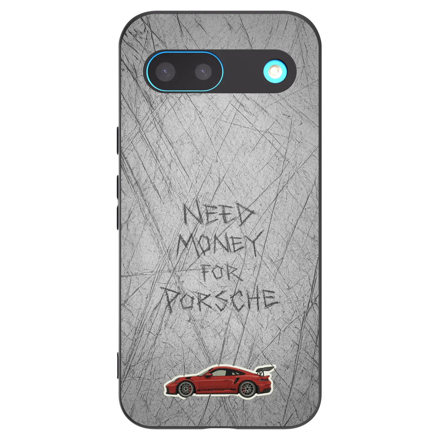 Picasee silikonowe czarne etui na Google Pixel 8 - Garage Scratch