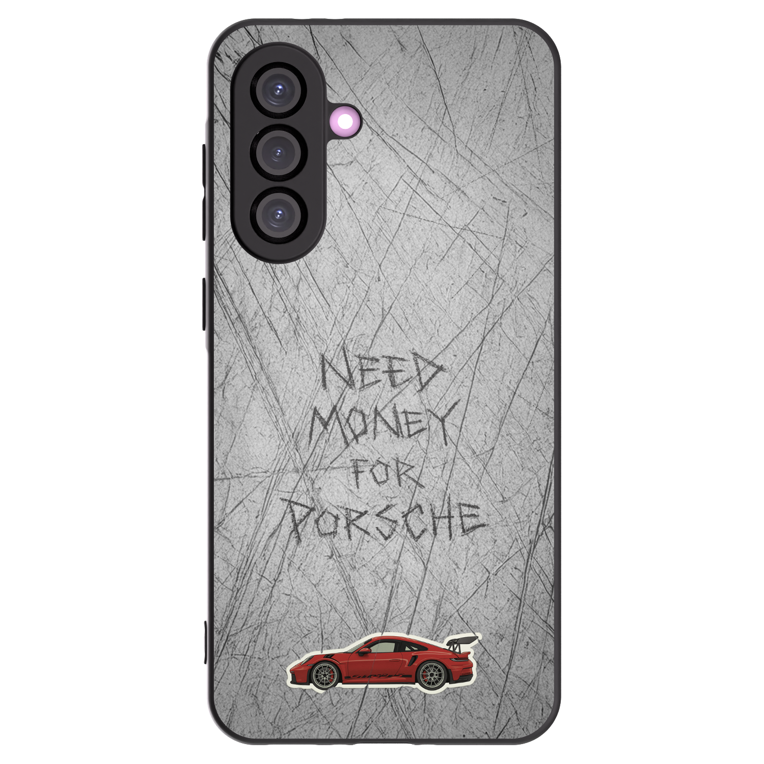 Picasee silikonowe czarne etui na Samsung Galaxy A36 5G - Garage Scratch