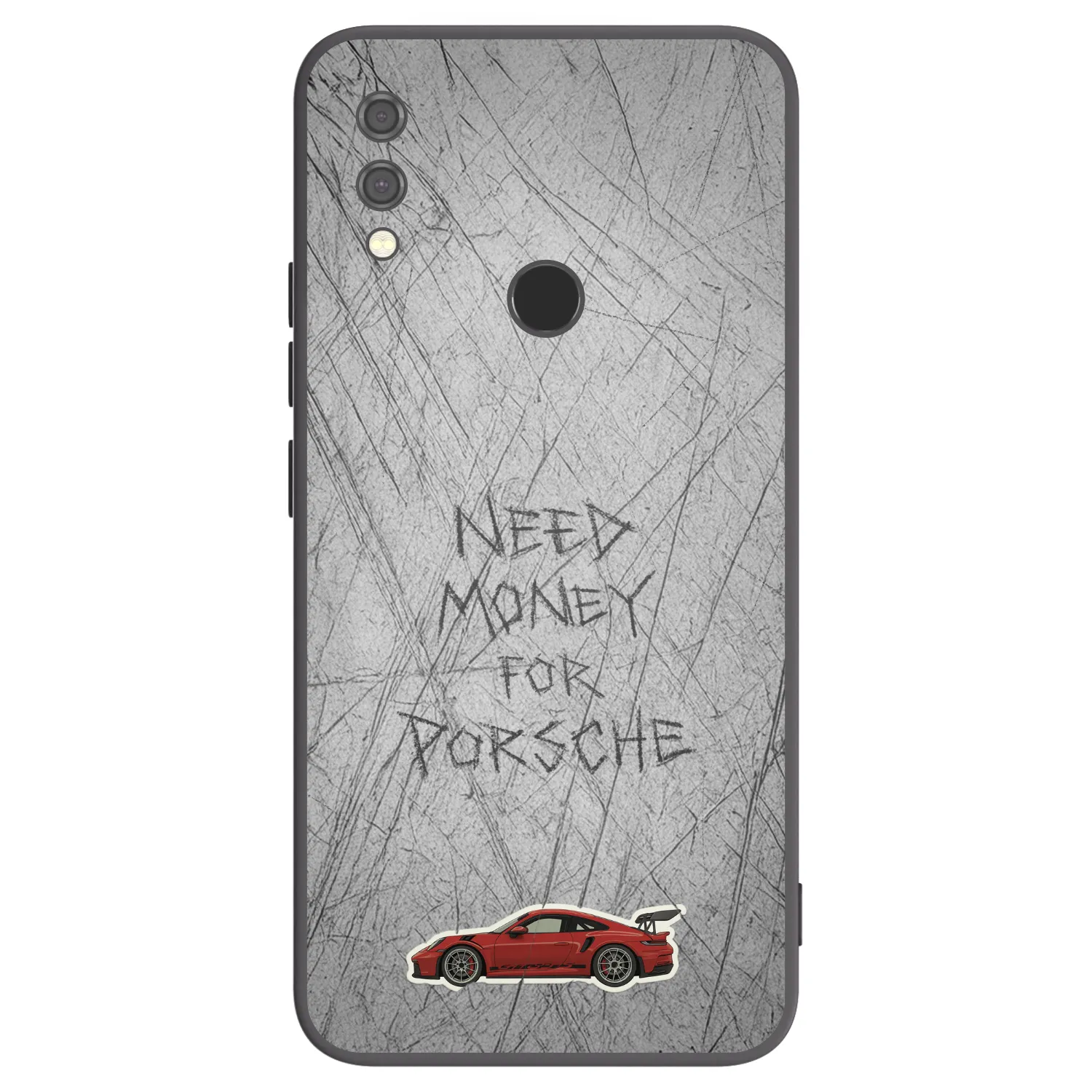 Picasee silikonowe czarne etui na Xiaomi Redmi Note 7 - Garage Scratch