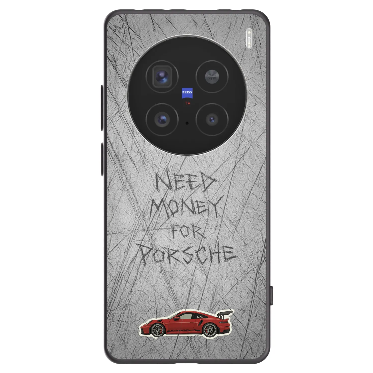 Picasee silikonowe czarne etui na Vivo X200 Pro - Garage Scratch